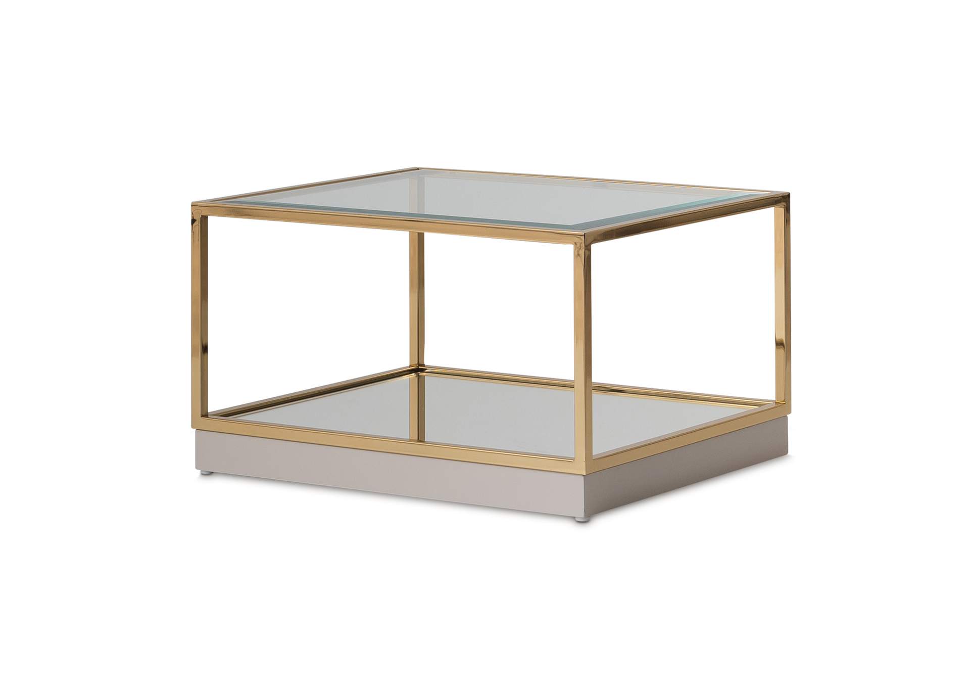 Savannah Breeze Short Cocktail Table - Bright Gold image 1