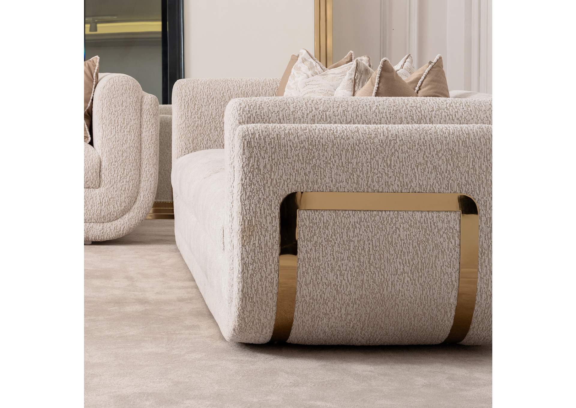 Savannah Breeze Standard Sofa - Cashmere and Bright Gold image 6