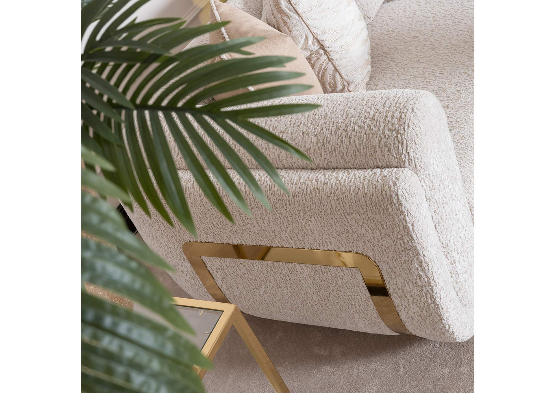 Savannah Breeze Standard Sofa - Cashmere and Bright Gold image 7
