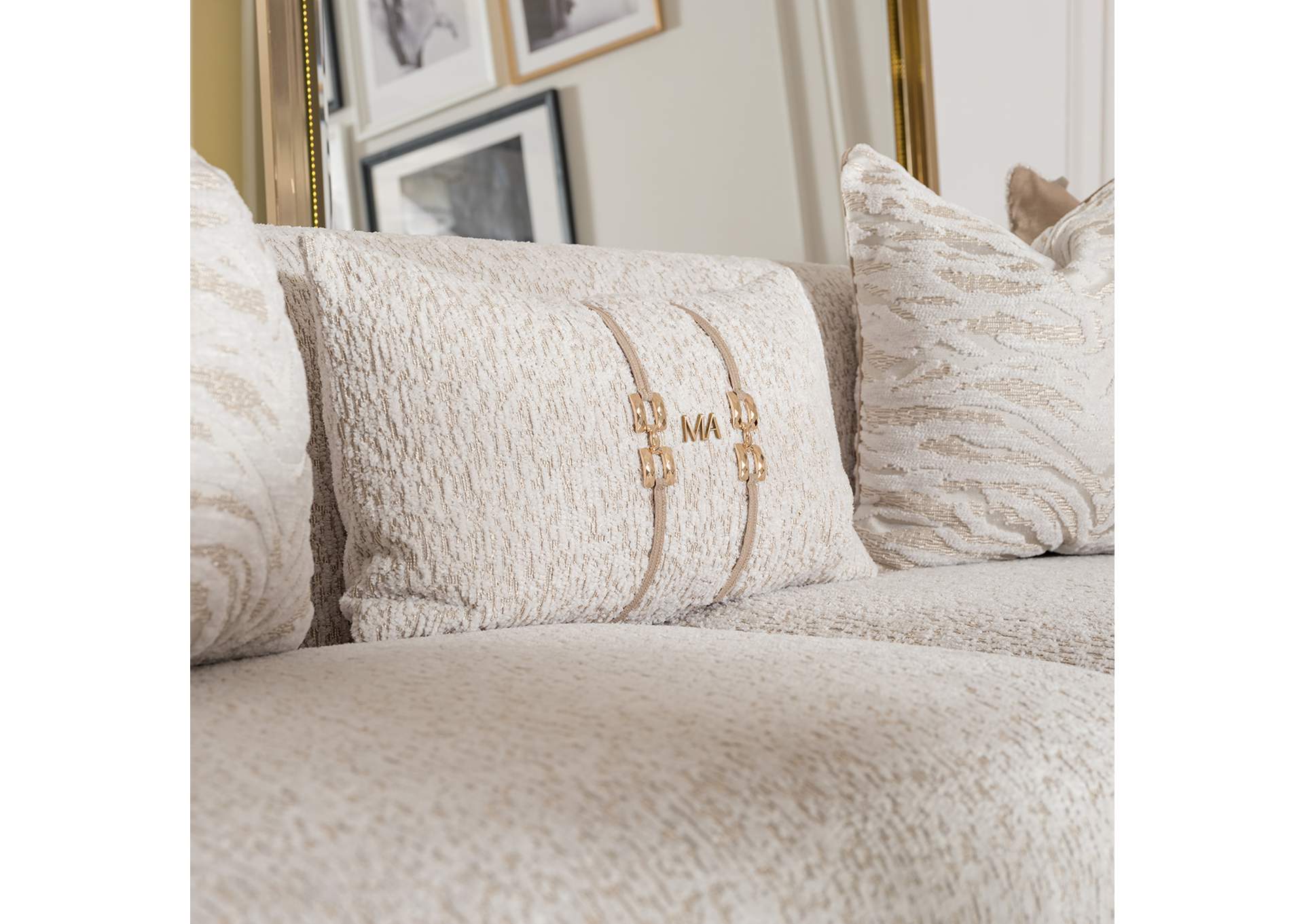 Savannah Breeze Standard Sofa - Cashmere and Bright Gold image 8