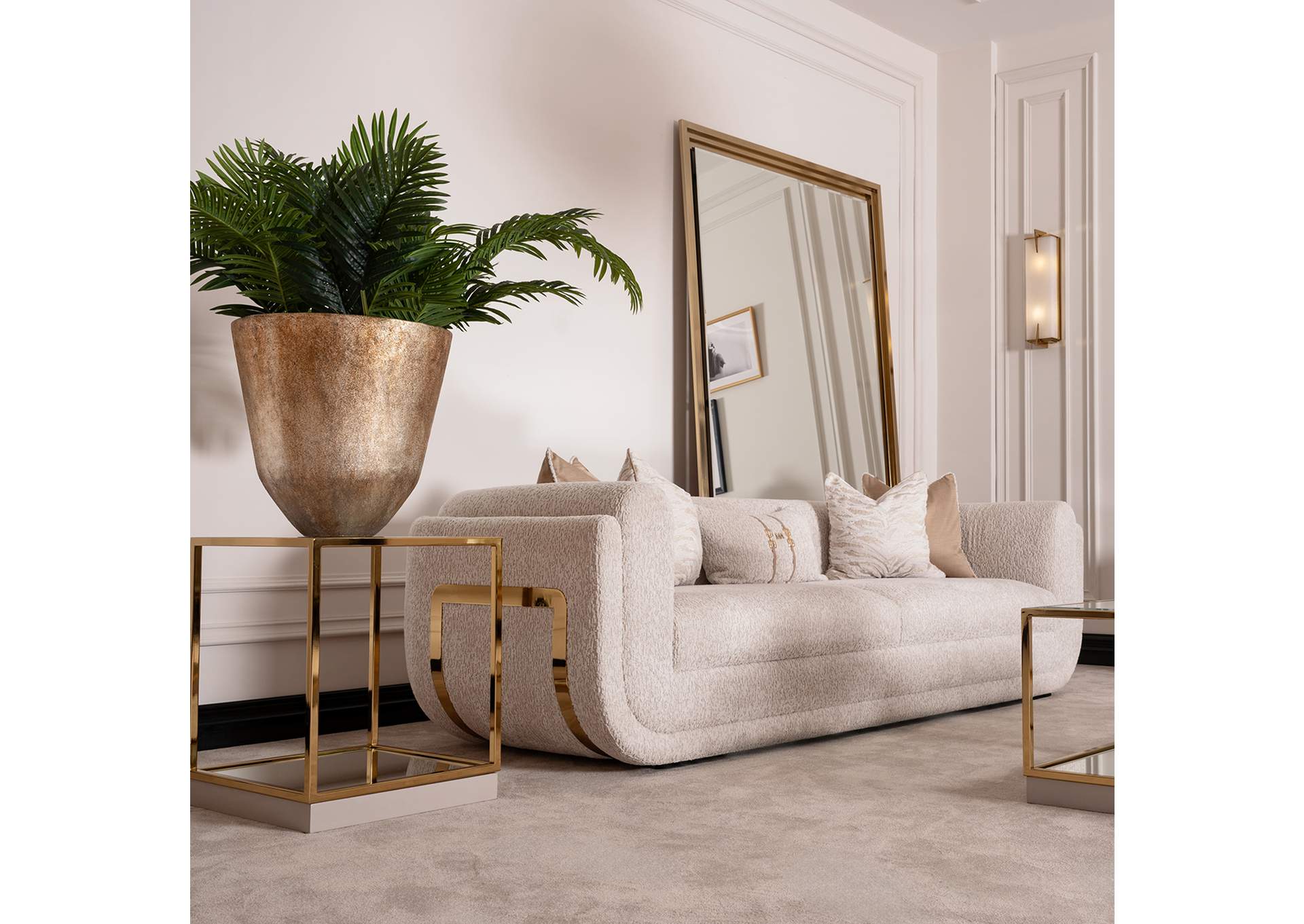 Savannah Breeze Standard Sofa - Cashmere and Bright Gold image 9