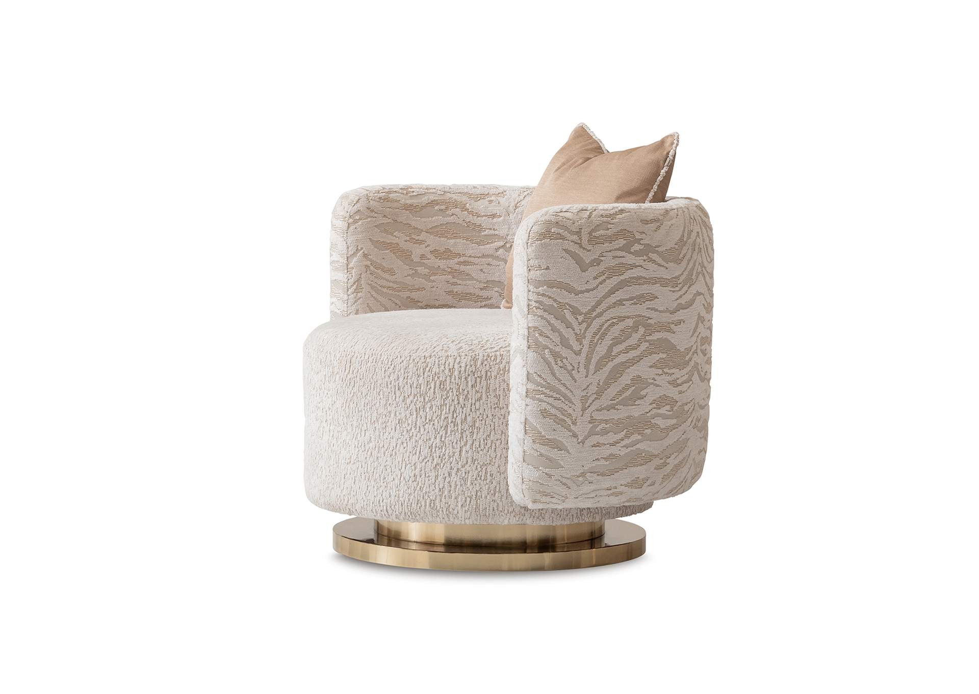 Savannah Breeze Swivel Chair - Cashmere and Bright Gold image 1