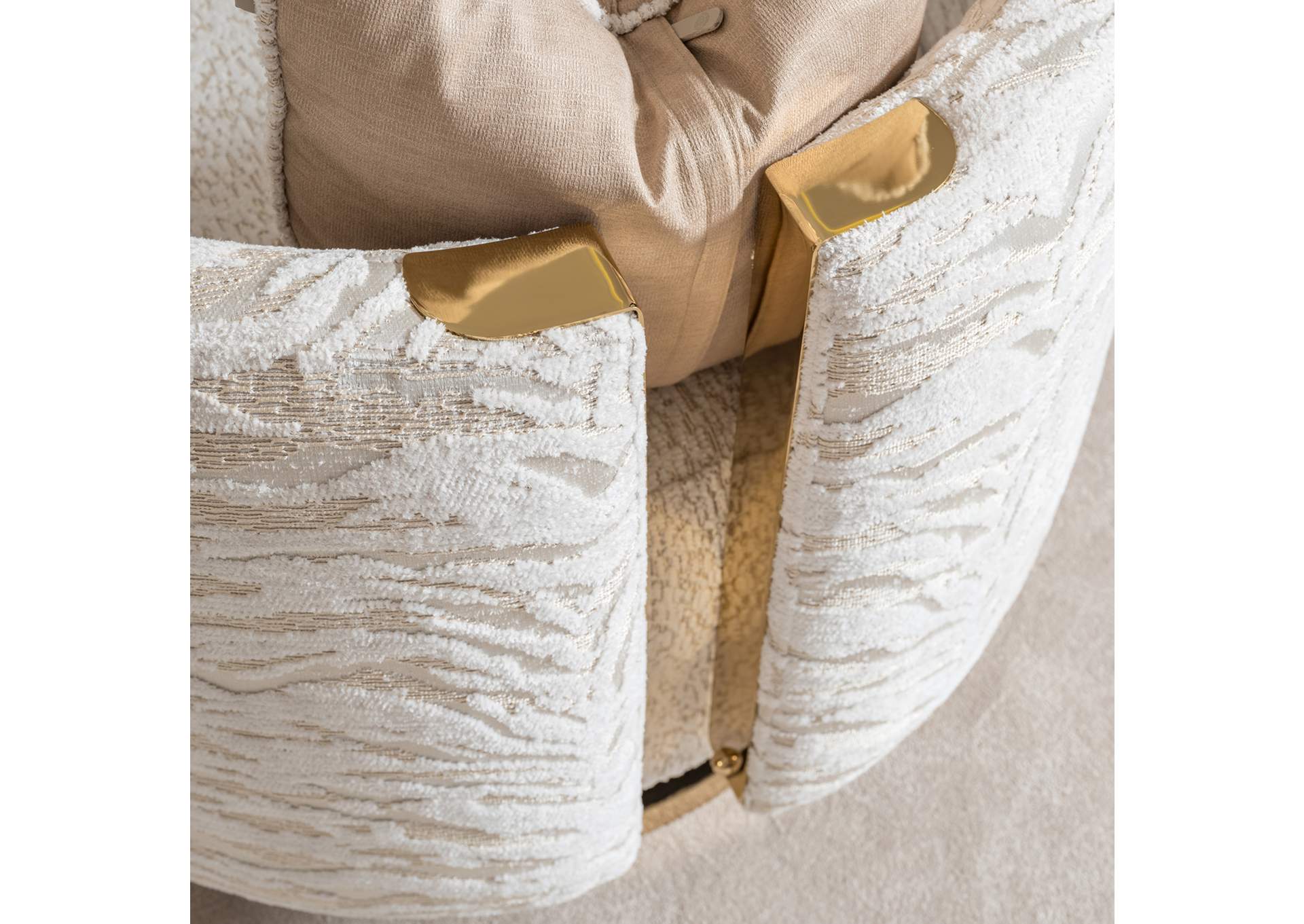 Savannah Breeze Swivel Chair - Cashmere and Bright Gold image 6