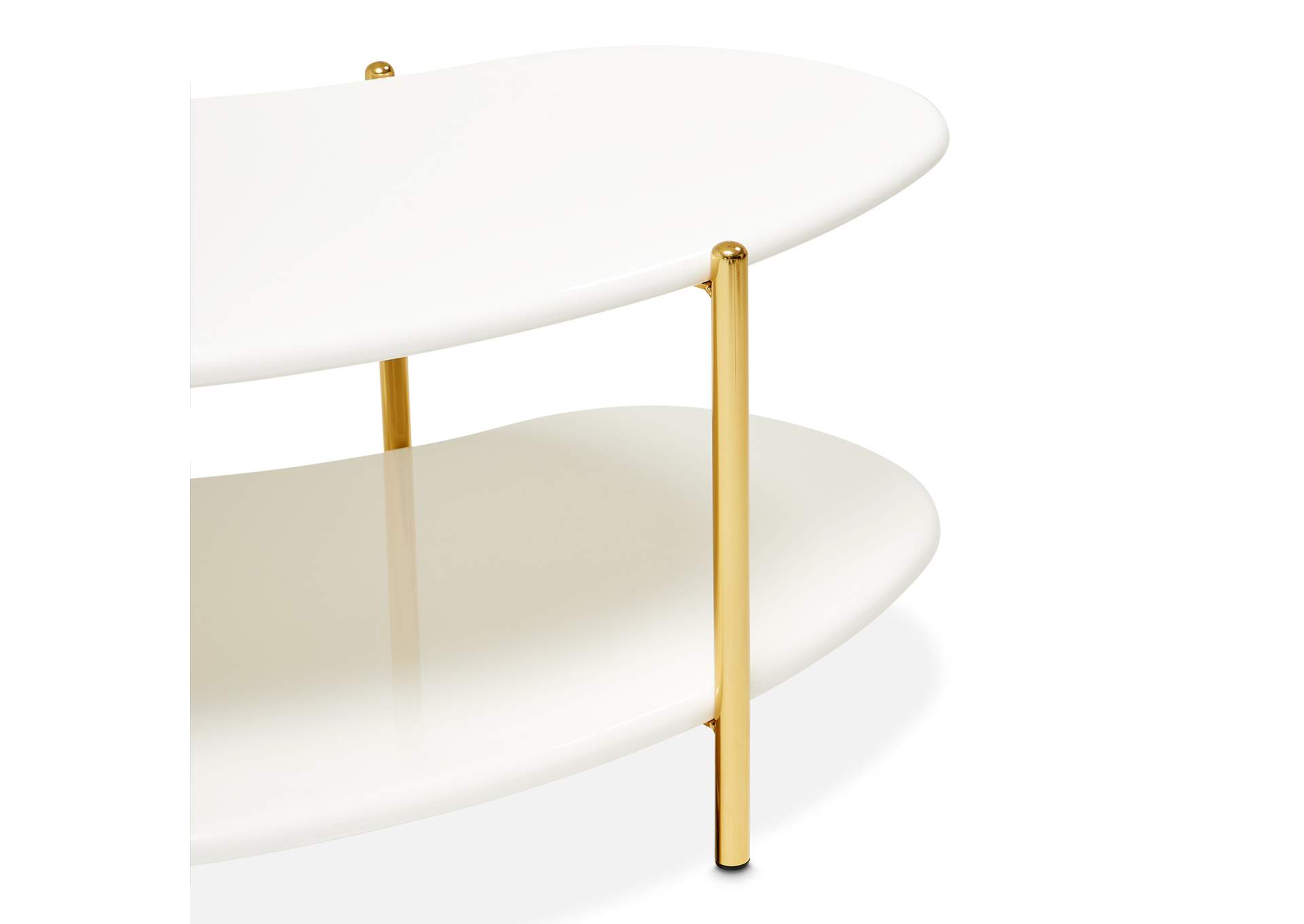 Sassani Cocktail Table - Pearl White and Gold image 11