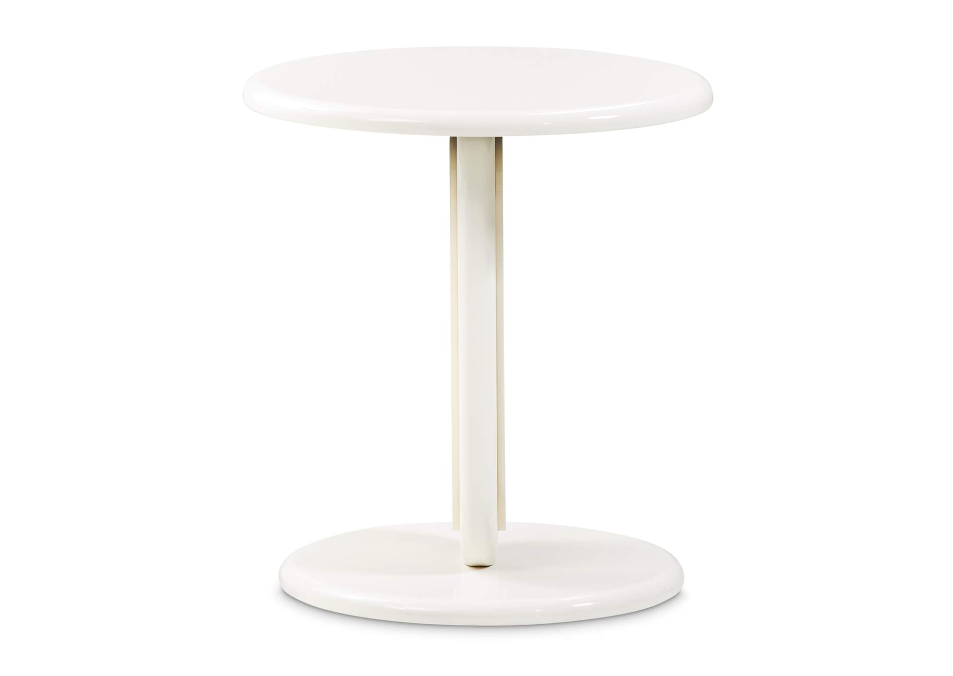 Sassani Accent Table - Pearl White and Gold image 4