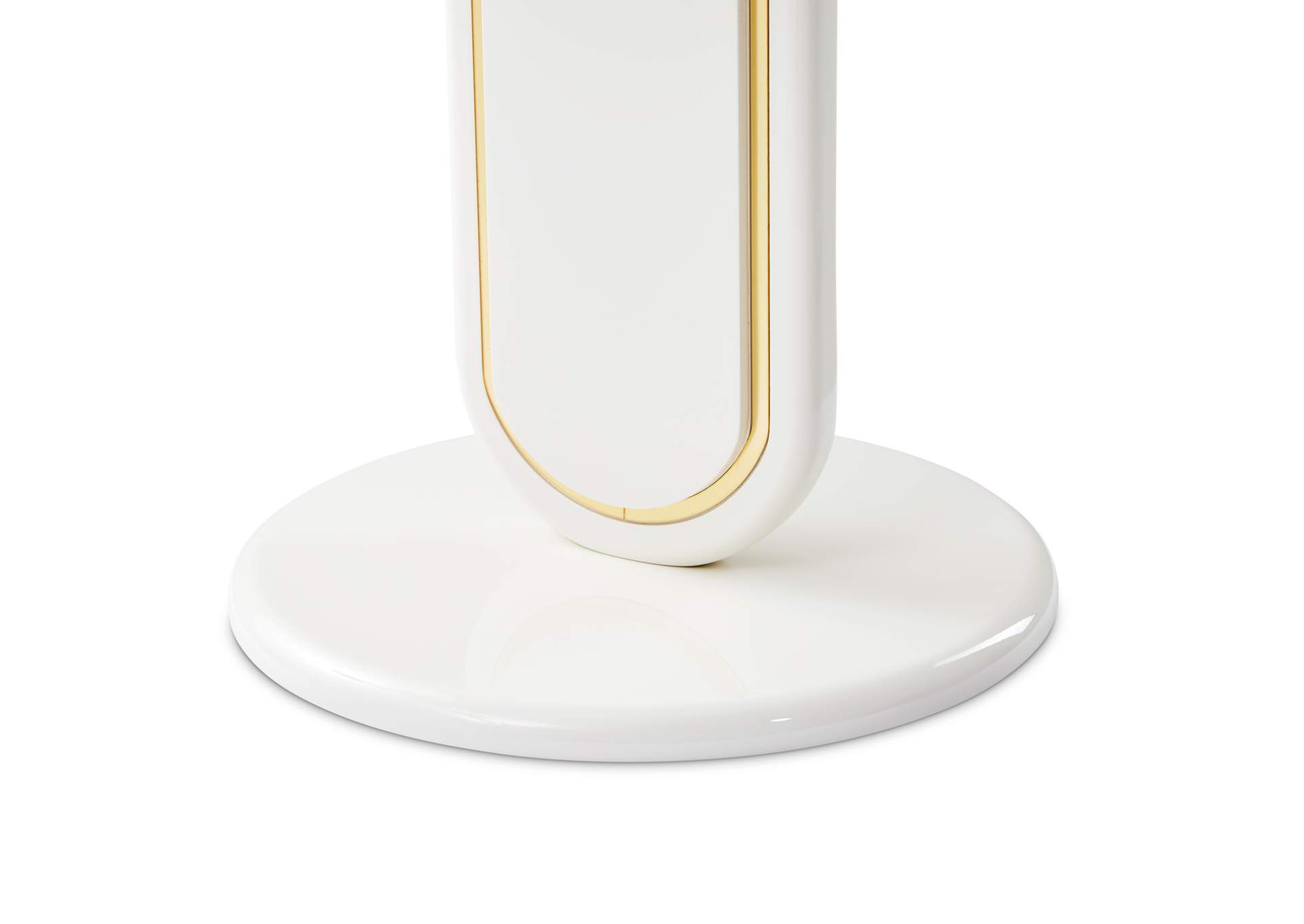 Sassani Accent Table - Pearl White and Gold image 5