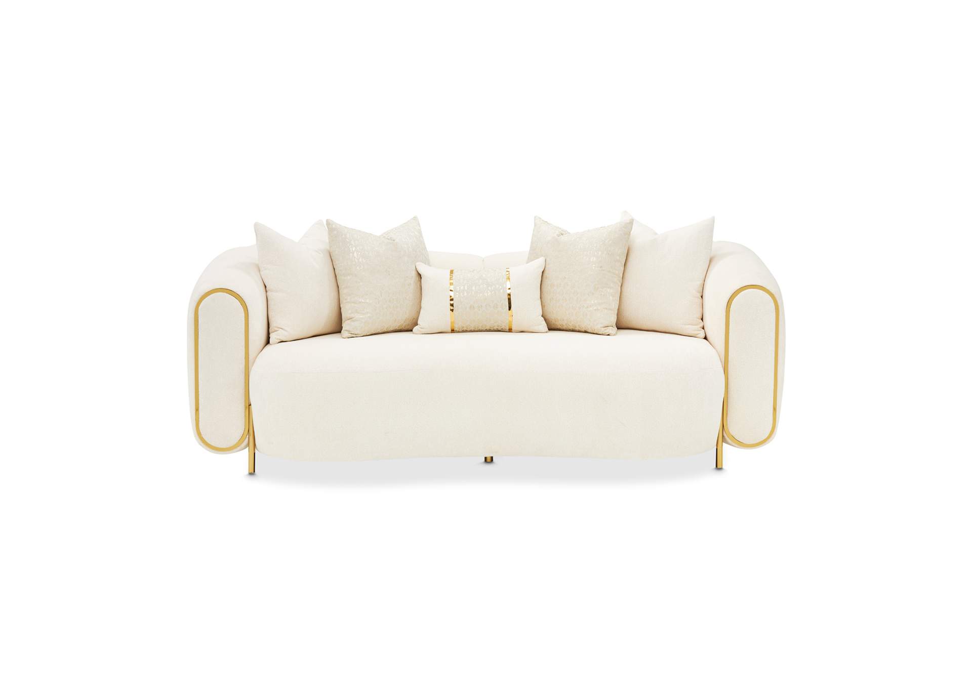 Sassani Loveseat - Crepe and Gold image 21