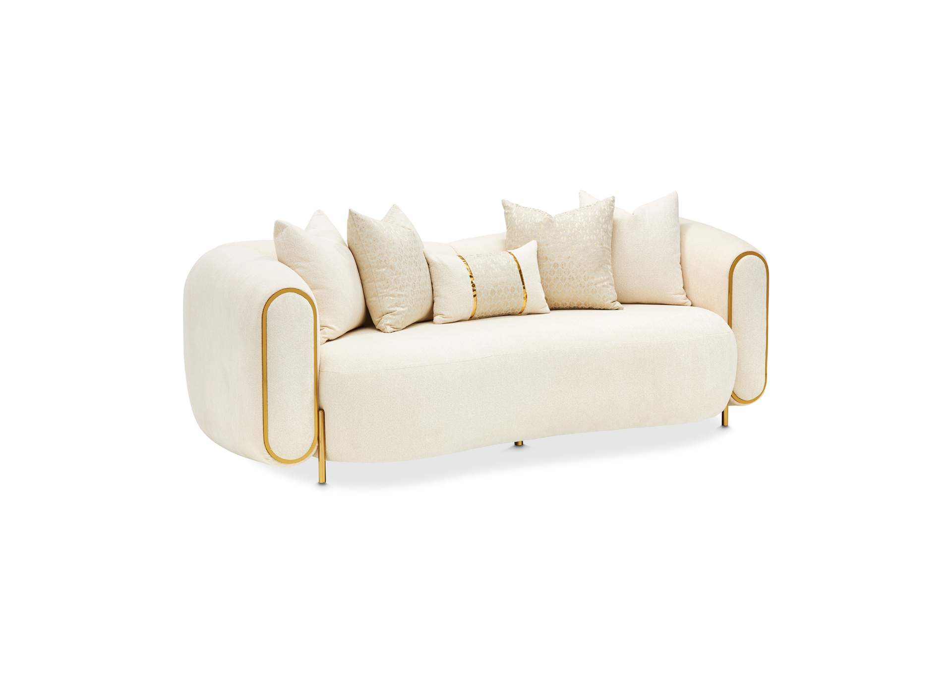 Sassani Loveseat - Crepe and Gold image 20