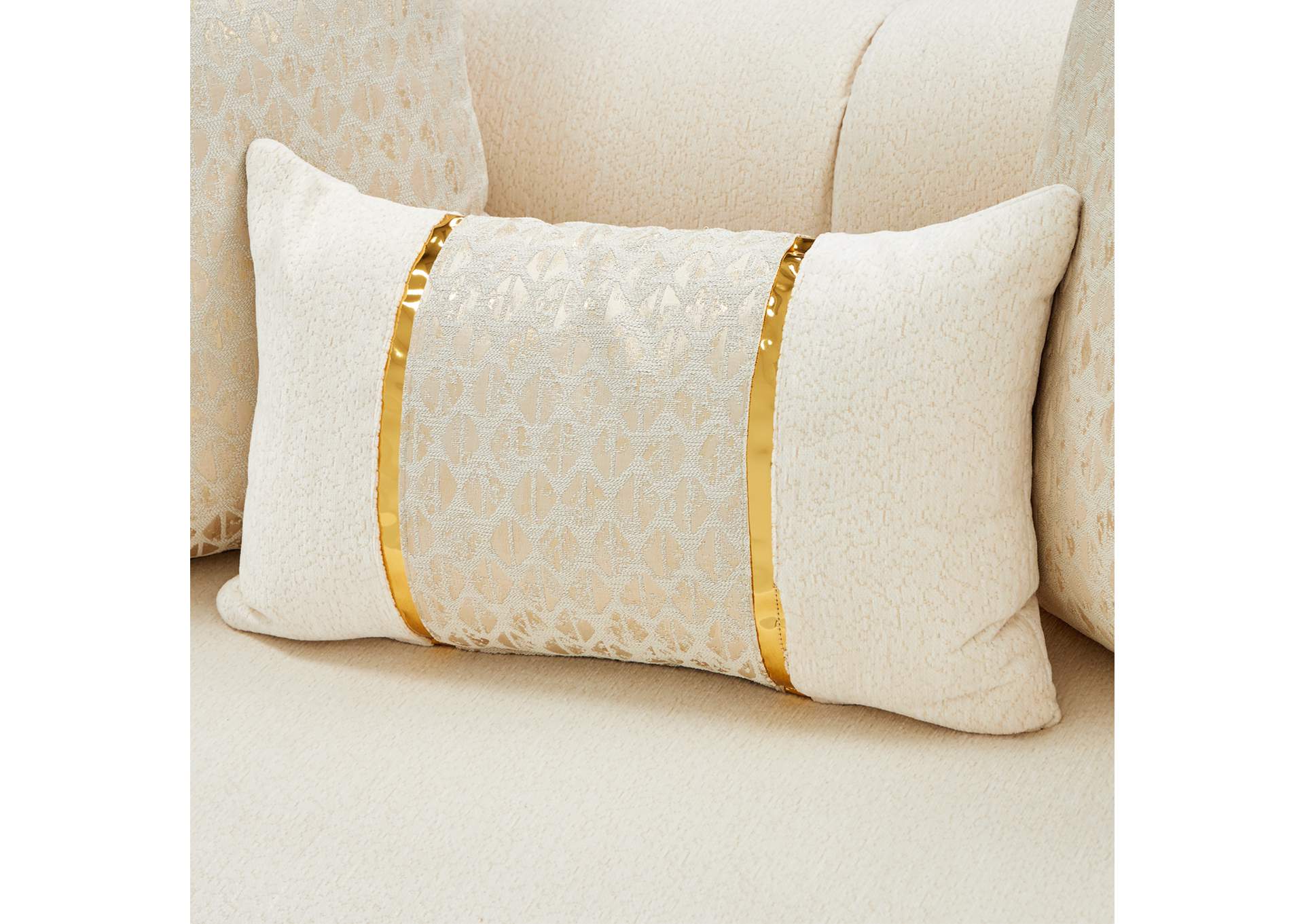 Sassani Loveseat - Crepe and Gold image 11
