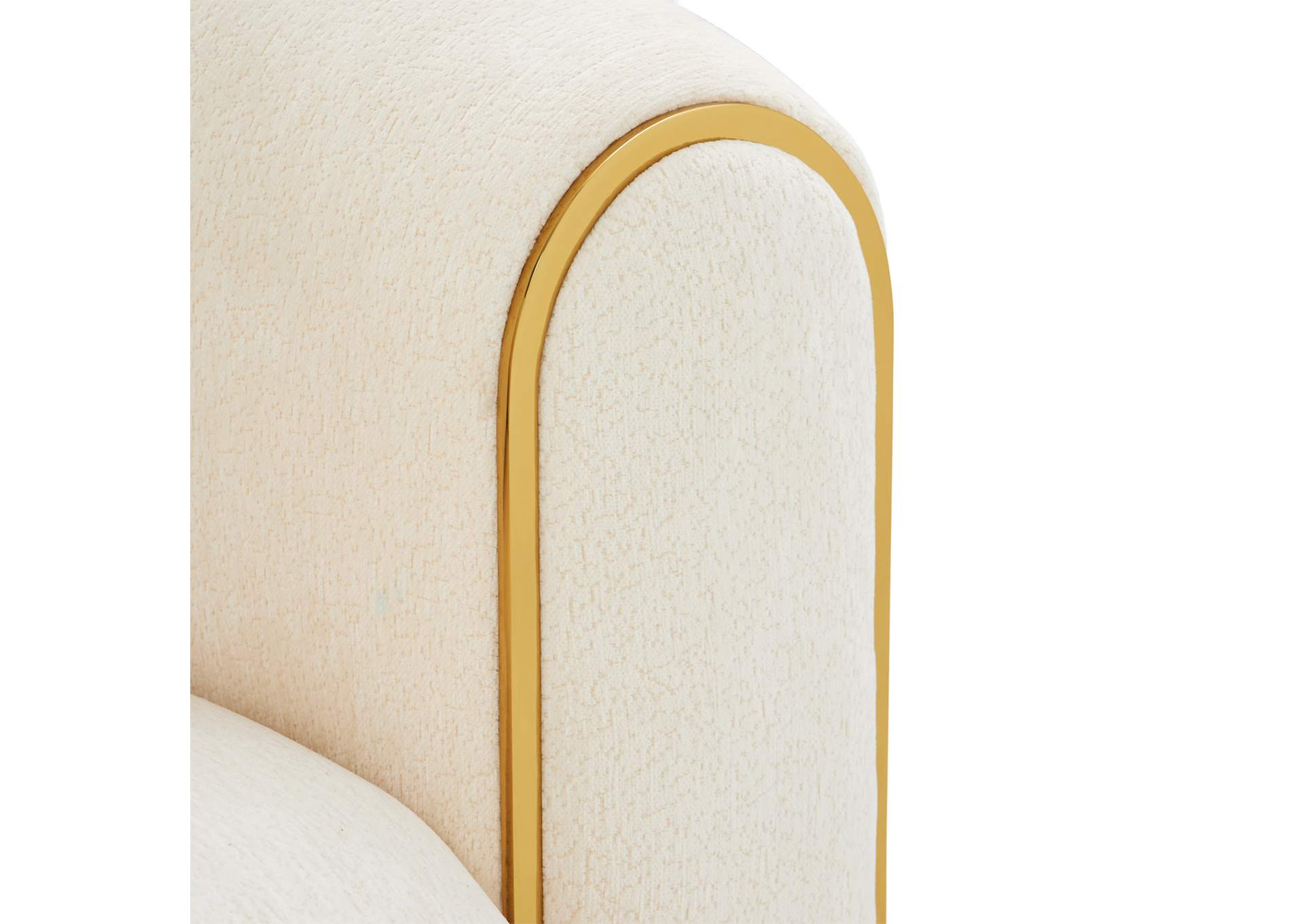Sassani Loveseat - Crepe and Gold image 13