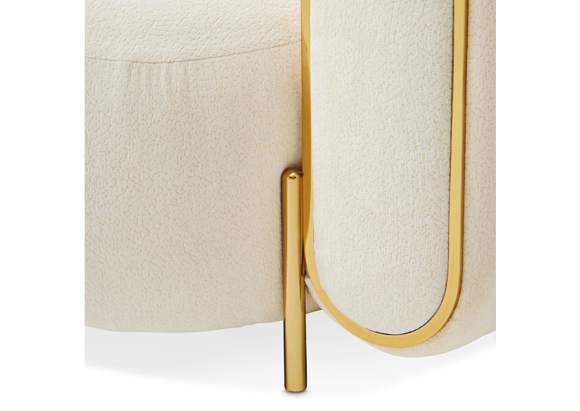 Sassani Accent Chair - Crepe and Gold image 14