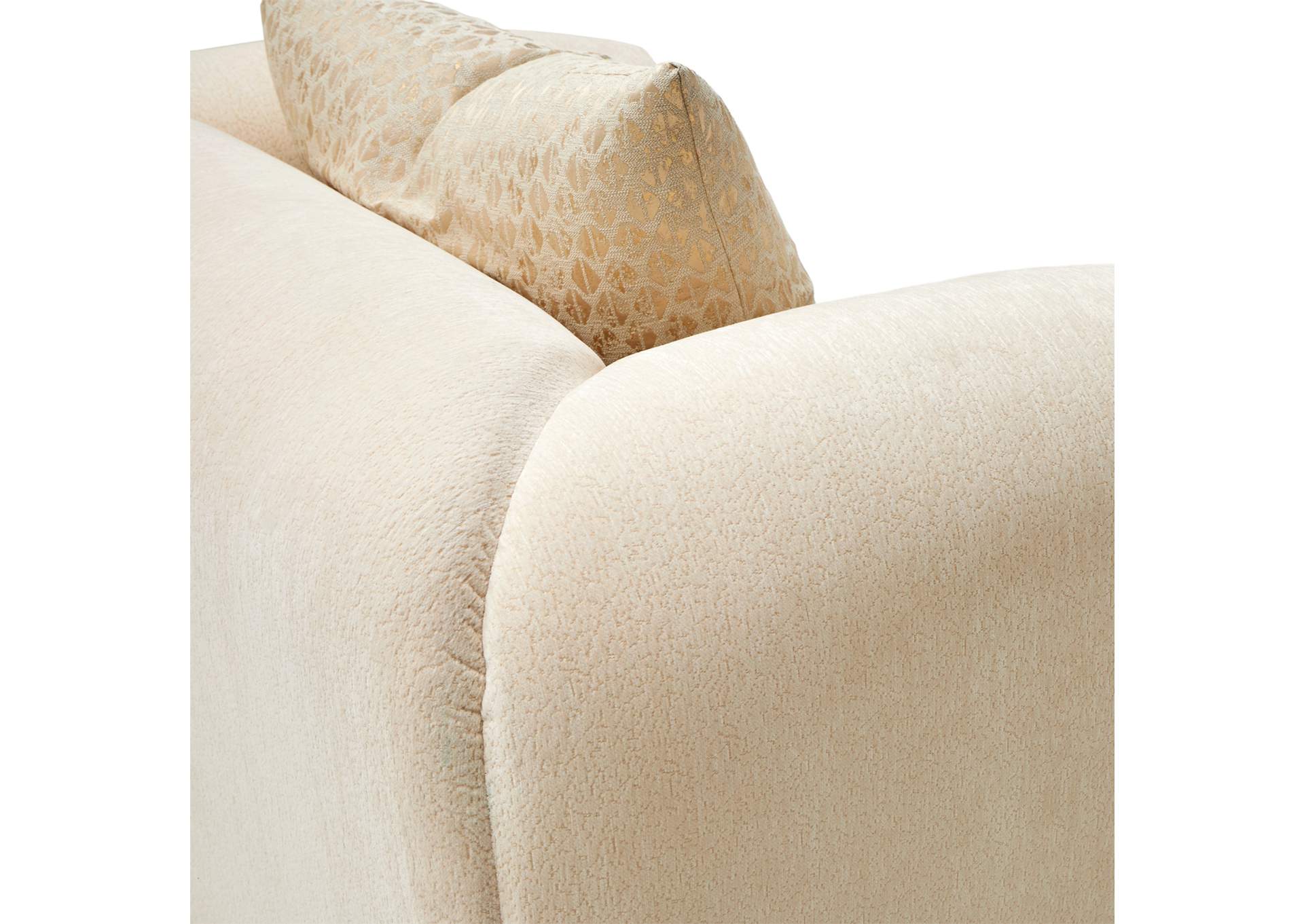 Sassani Accent Chair - Crepe and Gold image 15
