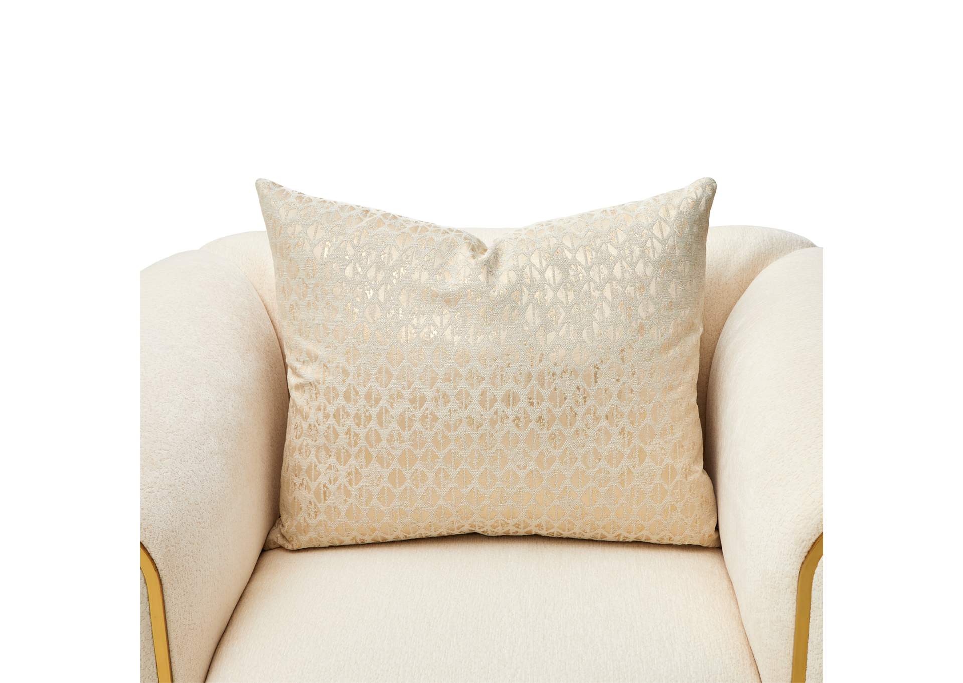 Sassani Accent Chair - Crepe and Gold image 10