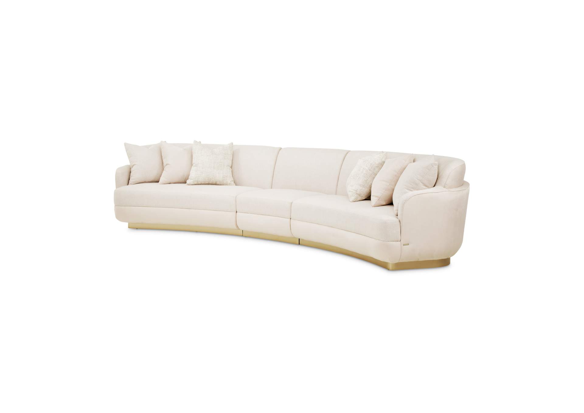 Aurora Three-Piece Sectional Sofa - Linen and Moonlight image 1