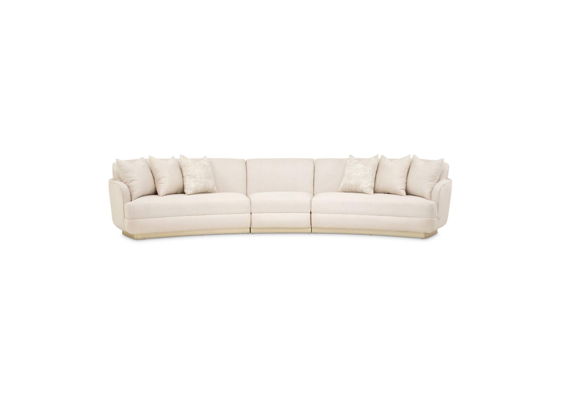 Aurora Three-Piece Sectional Sofa - Linen and Moonlight image 3