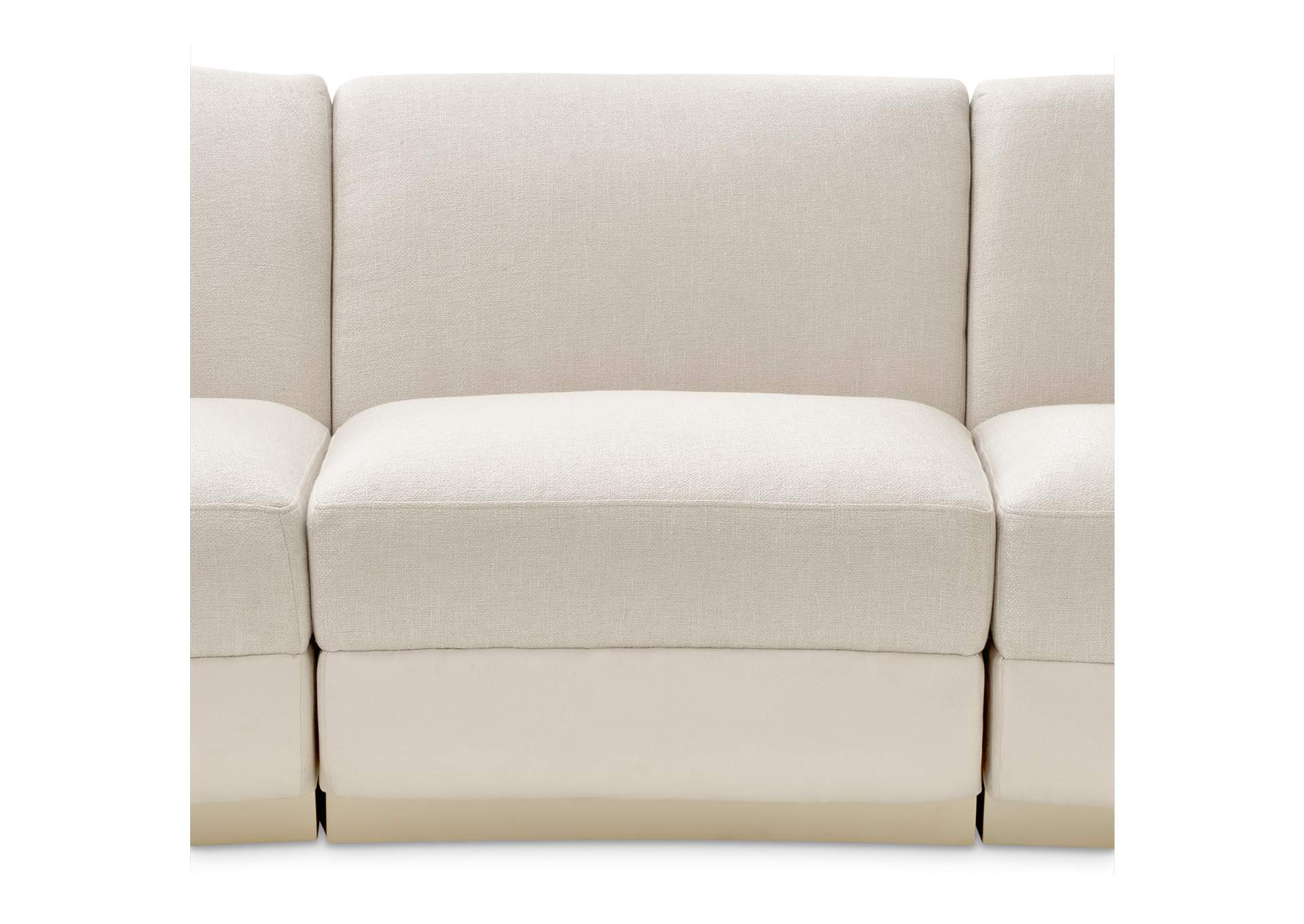 Aurora Three-Piece Sectional Sofa - Linen and Moonlight image 5