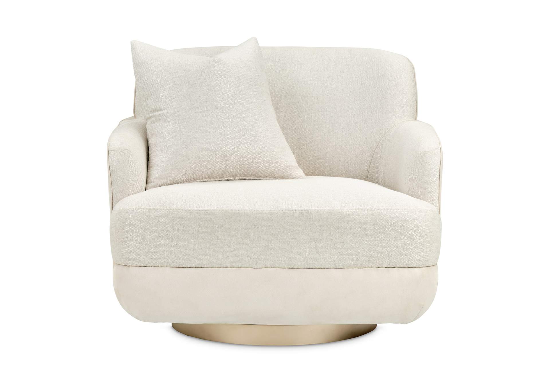 Aurora Swivel Accent Chair - Linen and Moonlight image 3