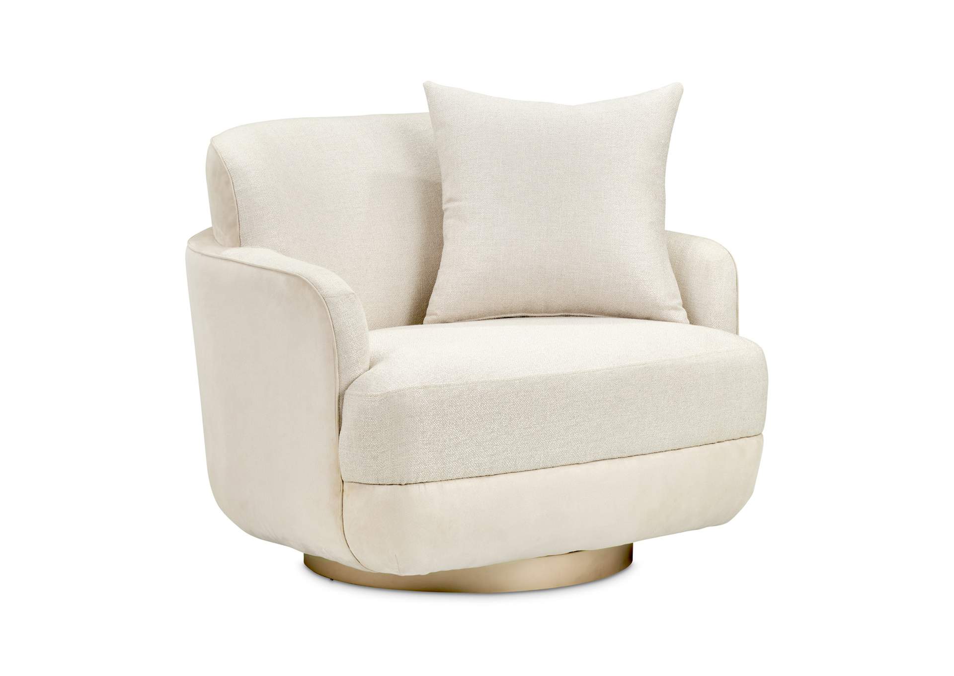 Aurora Swivel Accent Chair - Linen and Moonlight image 4