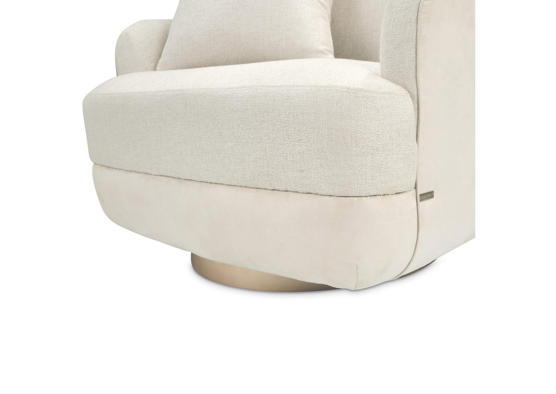 Aurora Swivel Accent Chair - Linen and Moonlight image 12