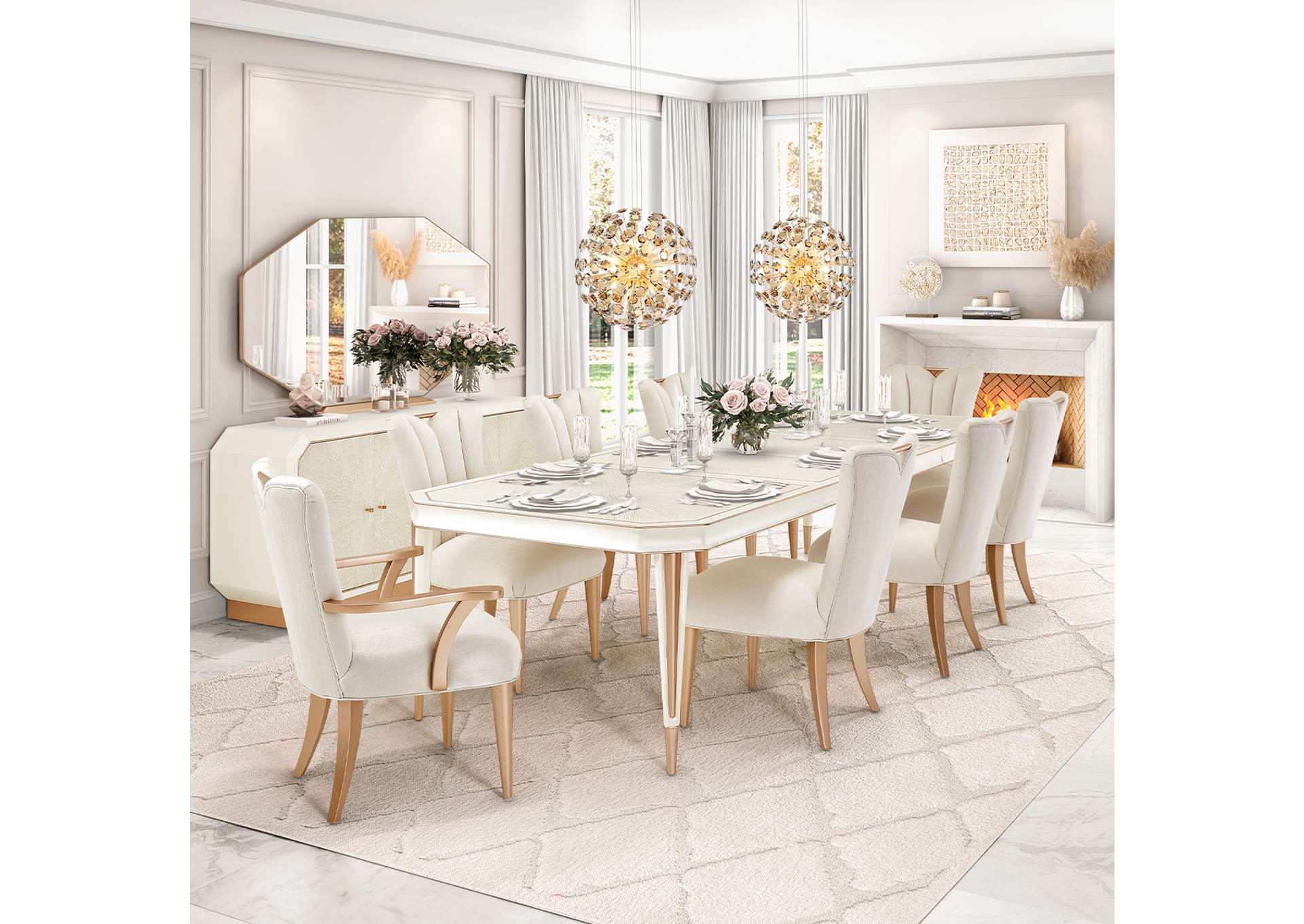 Pendant 1 Eight-Light Round Chandelier image 3