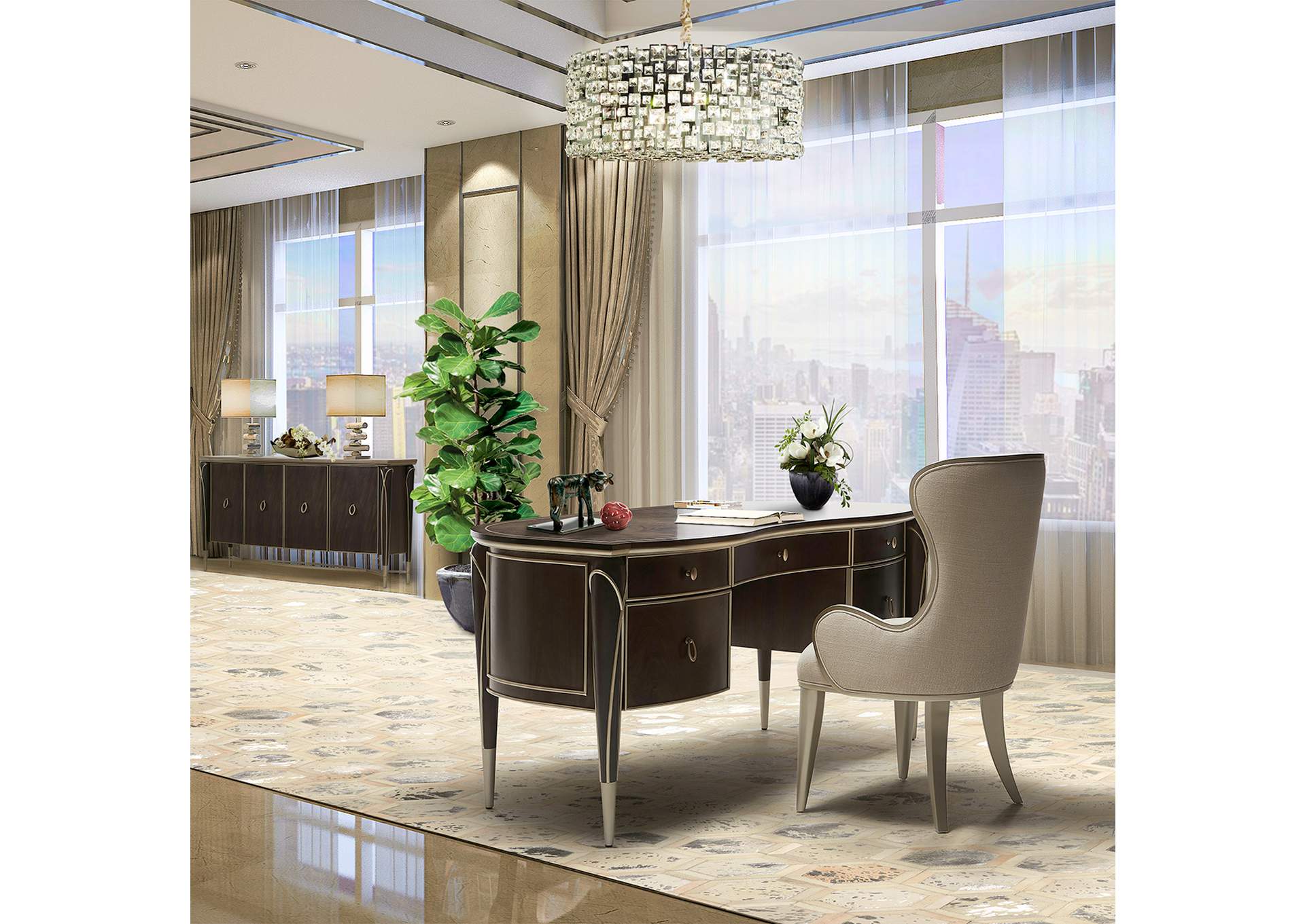 Facets Twelve-Light Chandelier image 4