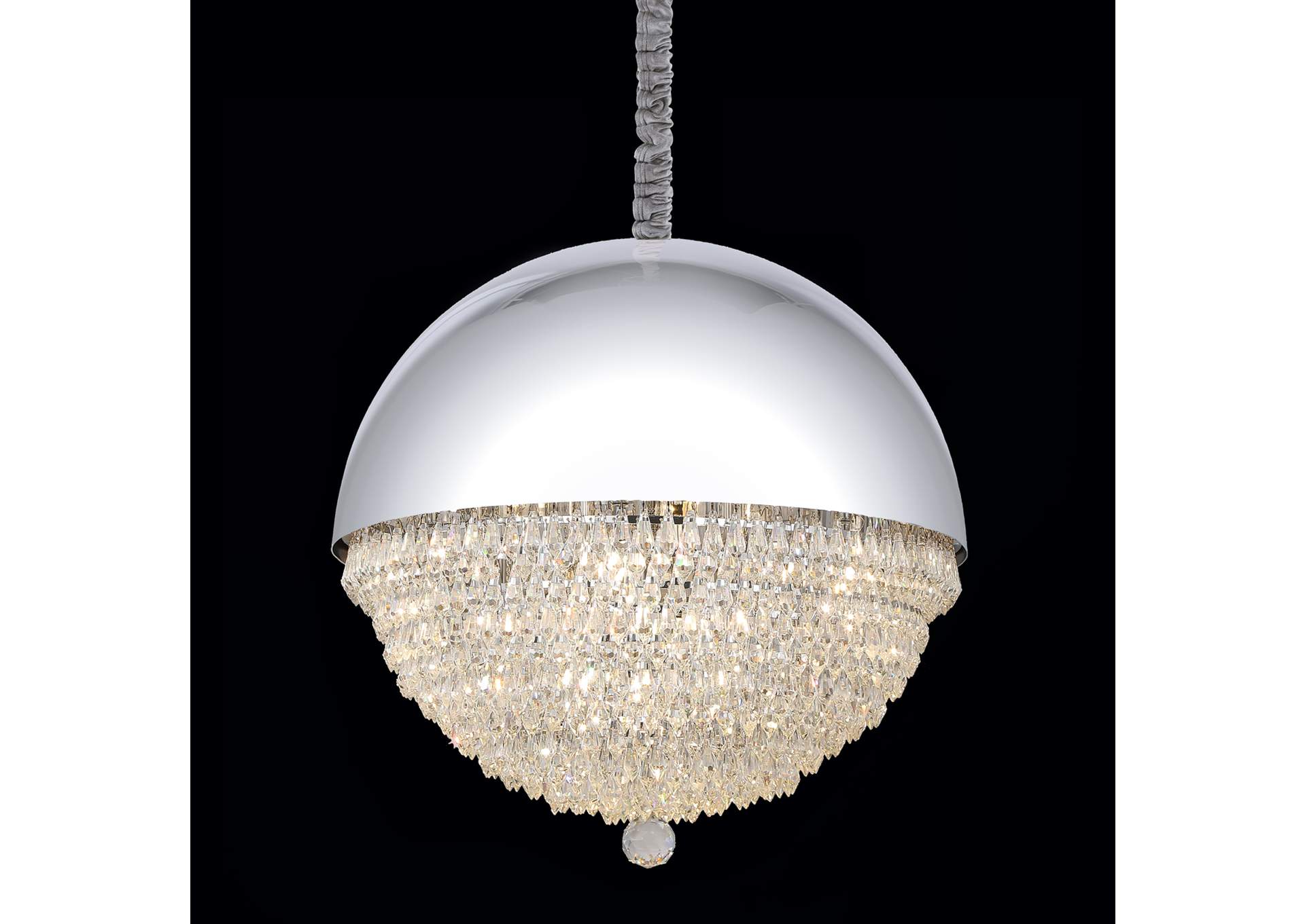 Eclipse Dome LED-Light Chandelier - Silver image 1