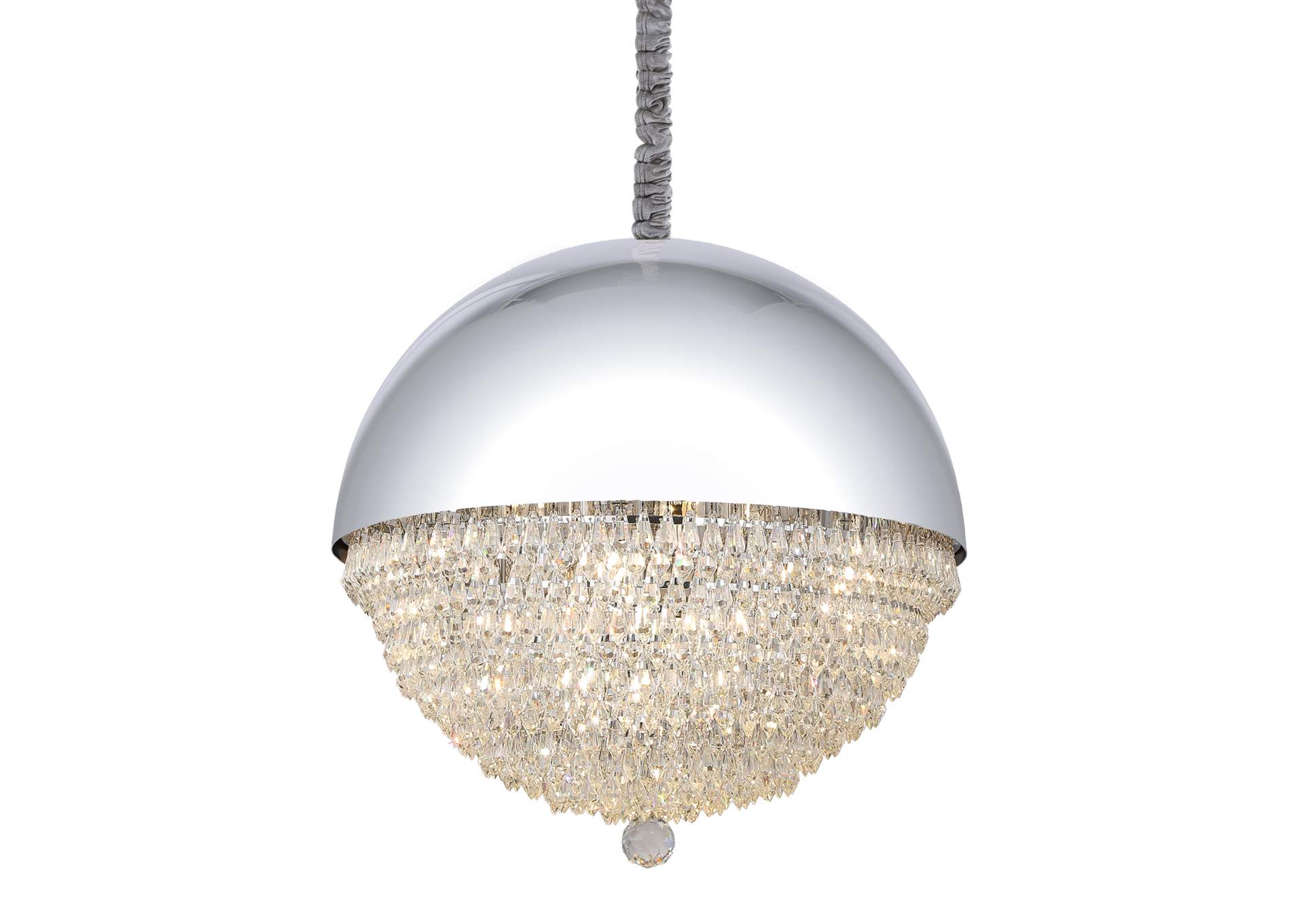 Eclipse Dome LED-Light Chandelier - Silver image 3