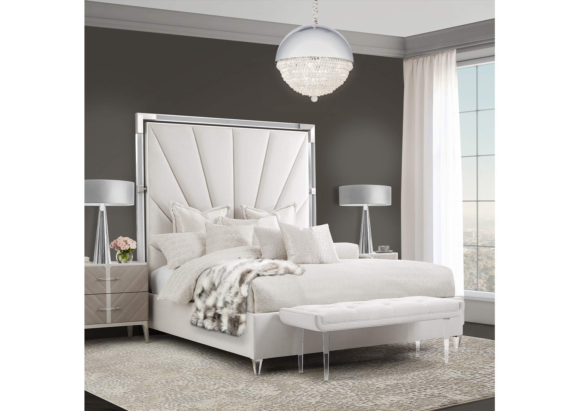 Eclipse Dome LED-Light Chandelier - Silver image 5