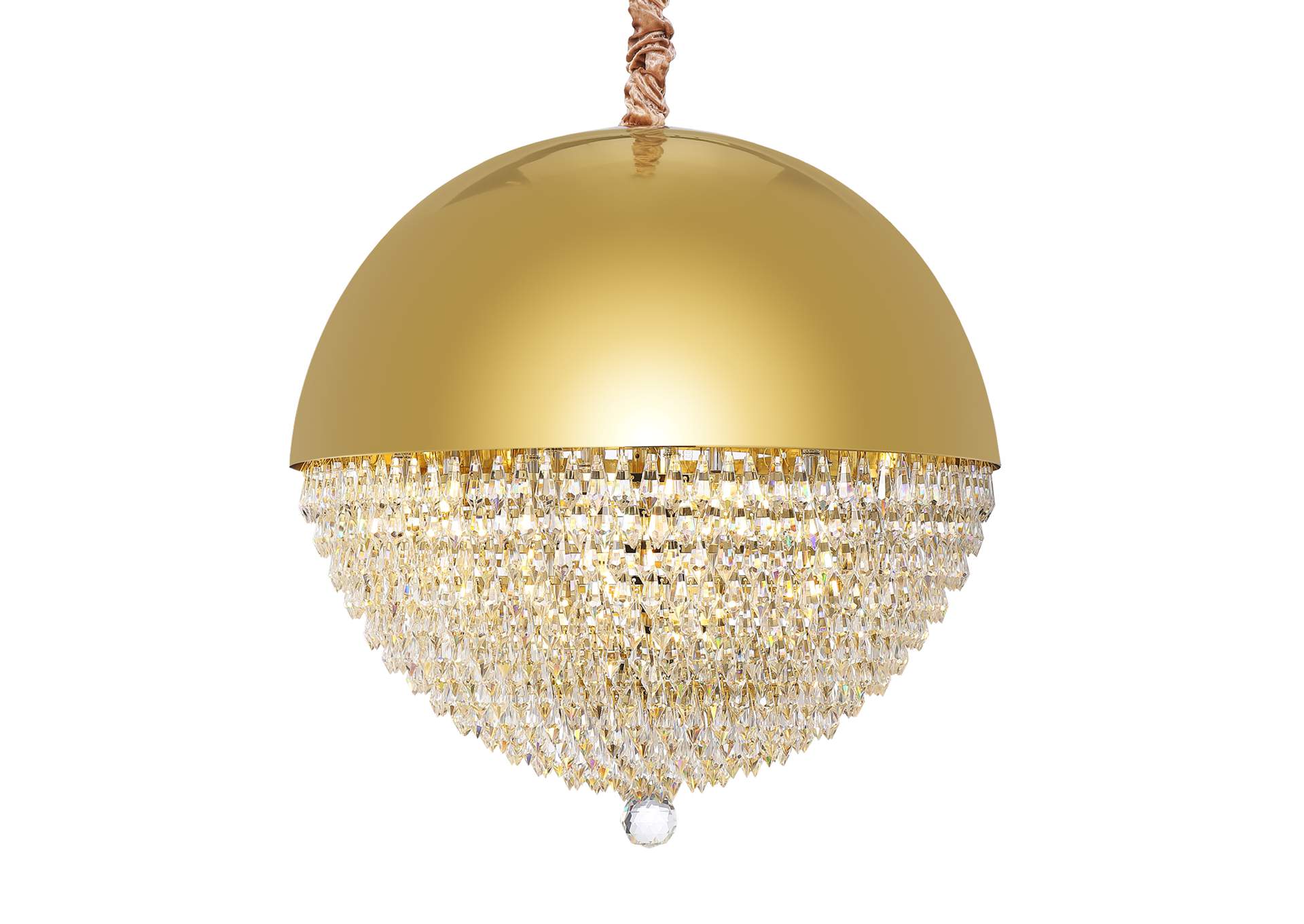 Eclipse Dome LED-Light Chandelier - Gold image 3