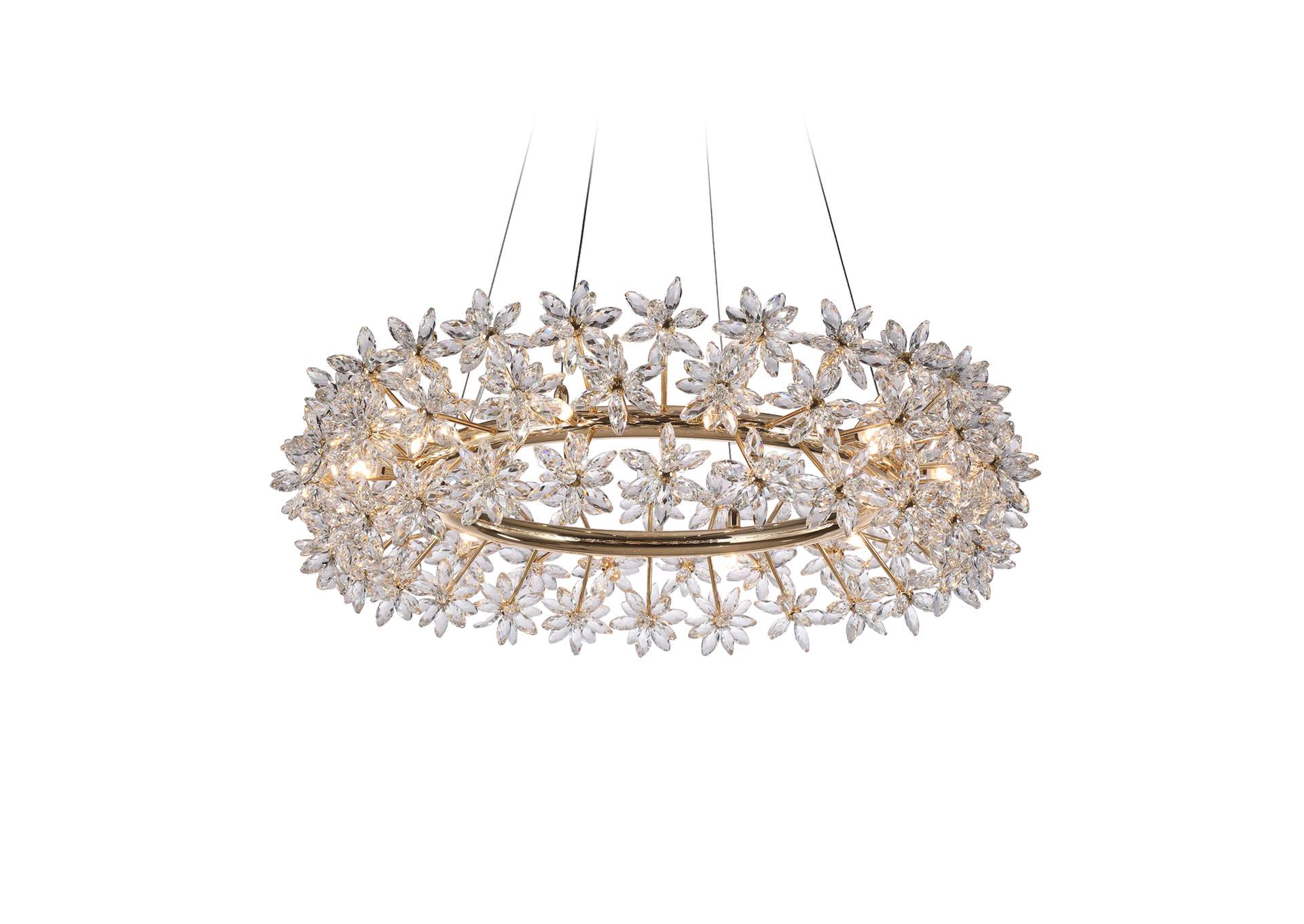 Bouquet Twelve-Light Oblong Chandelier image 3
