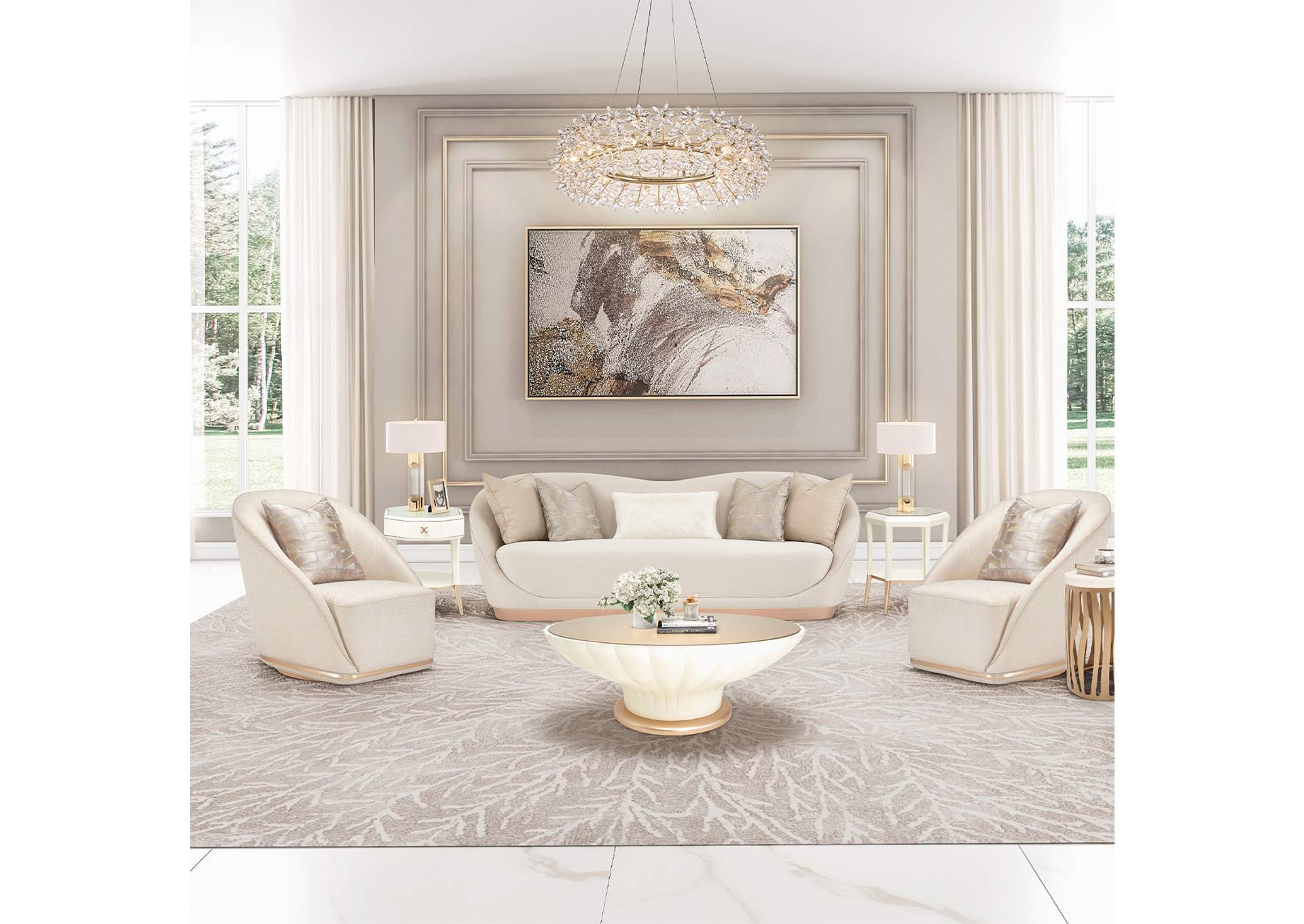 Bouquet Twelve-Light Oblong Chandelier image 4