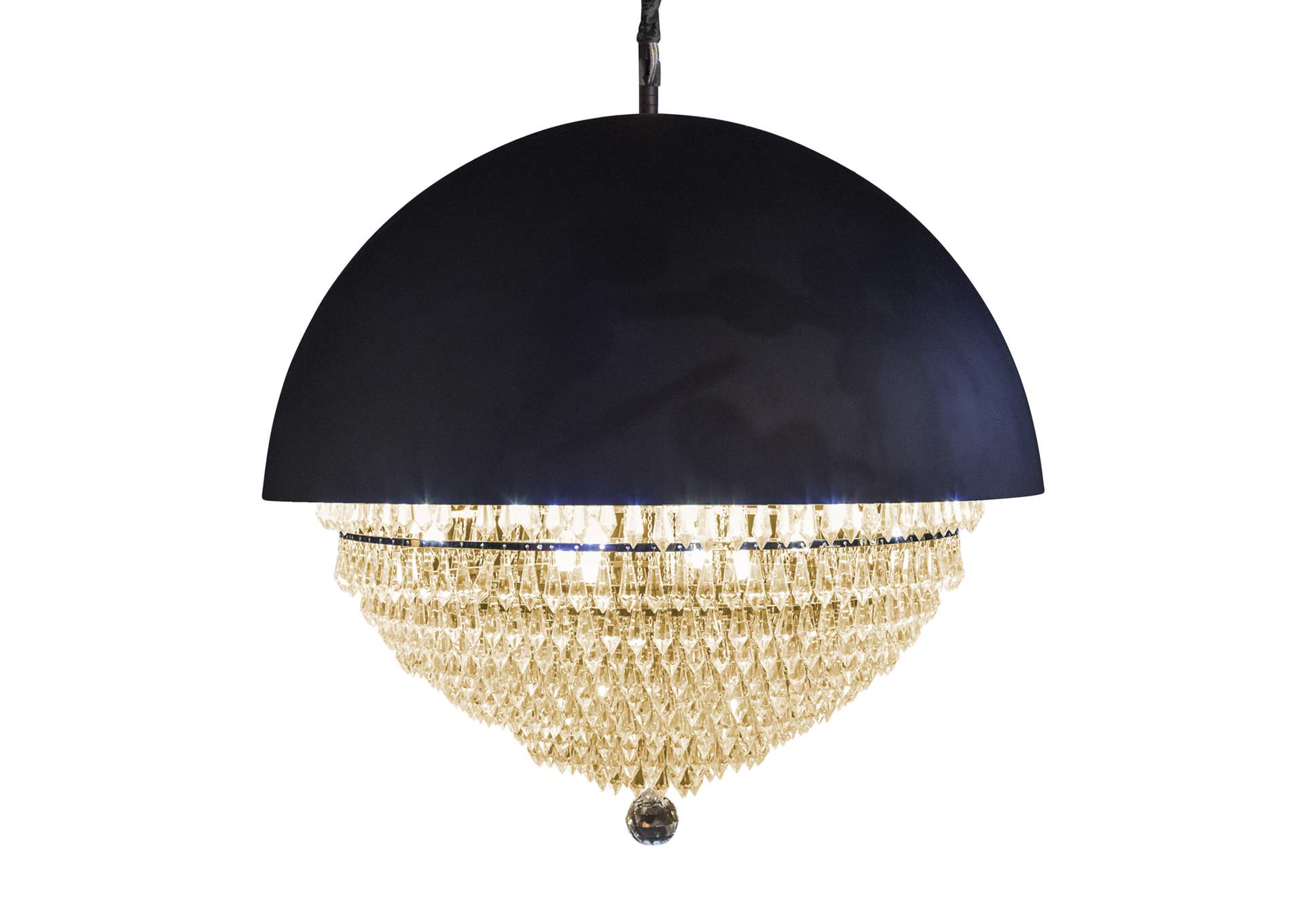 Eclipse Dome LED-Light Chandelier - Black image 3