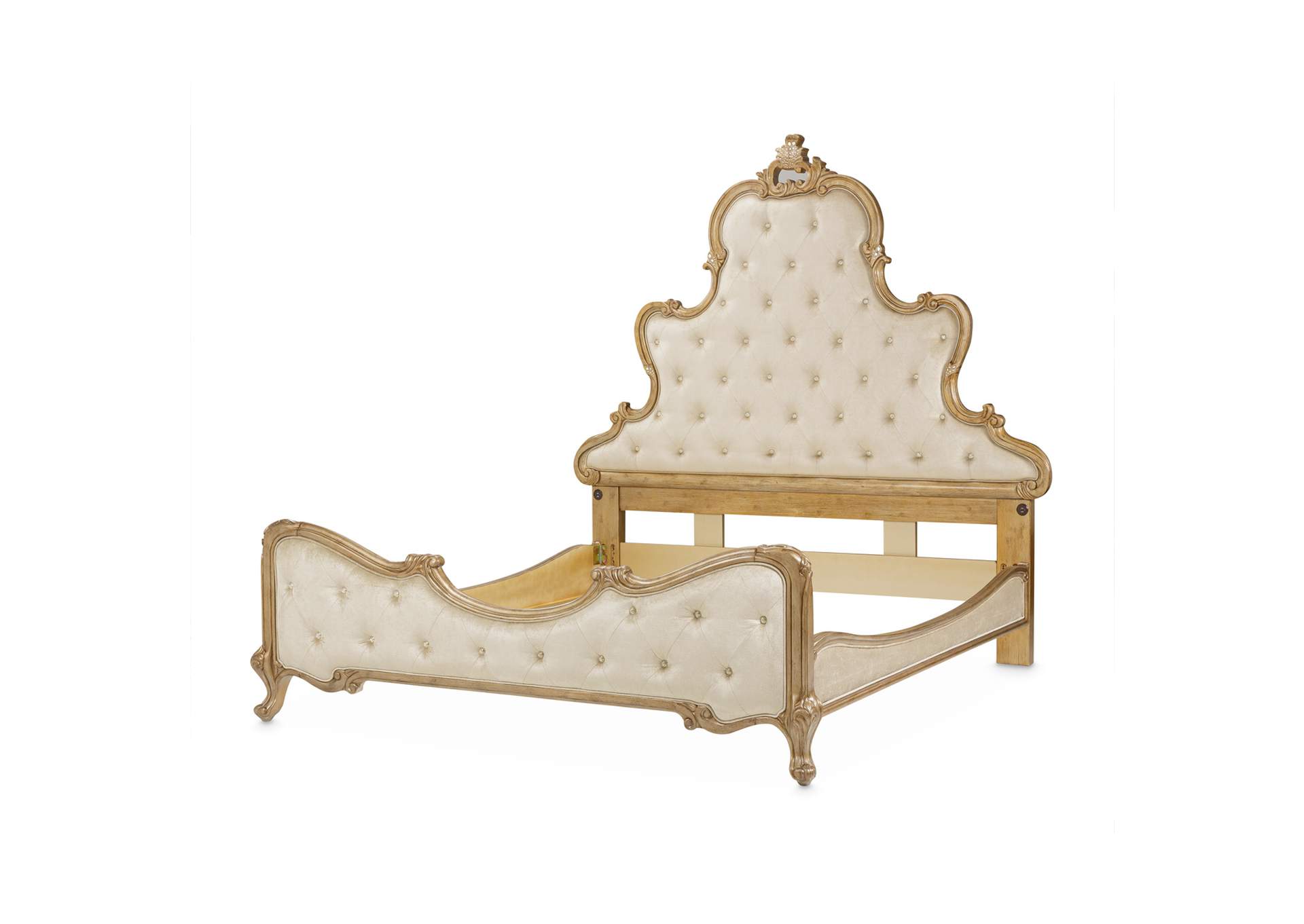 Platine de Royale California King Panel Bed - Antique Platinum image 4