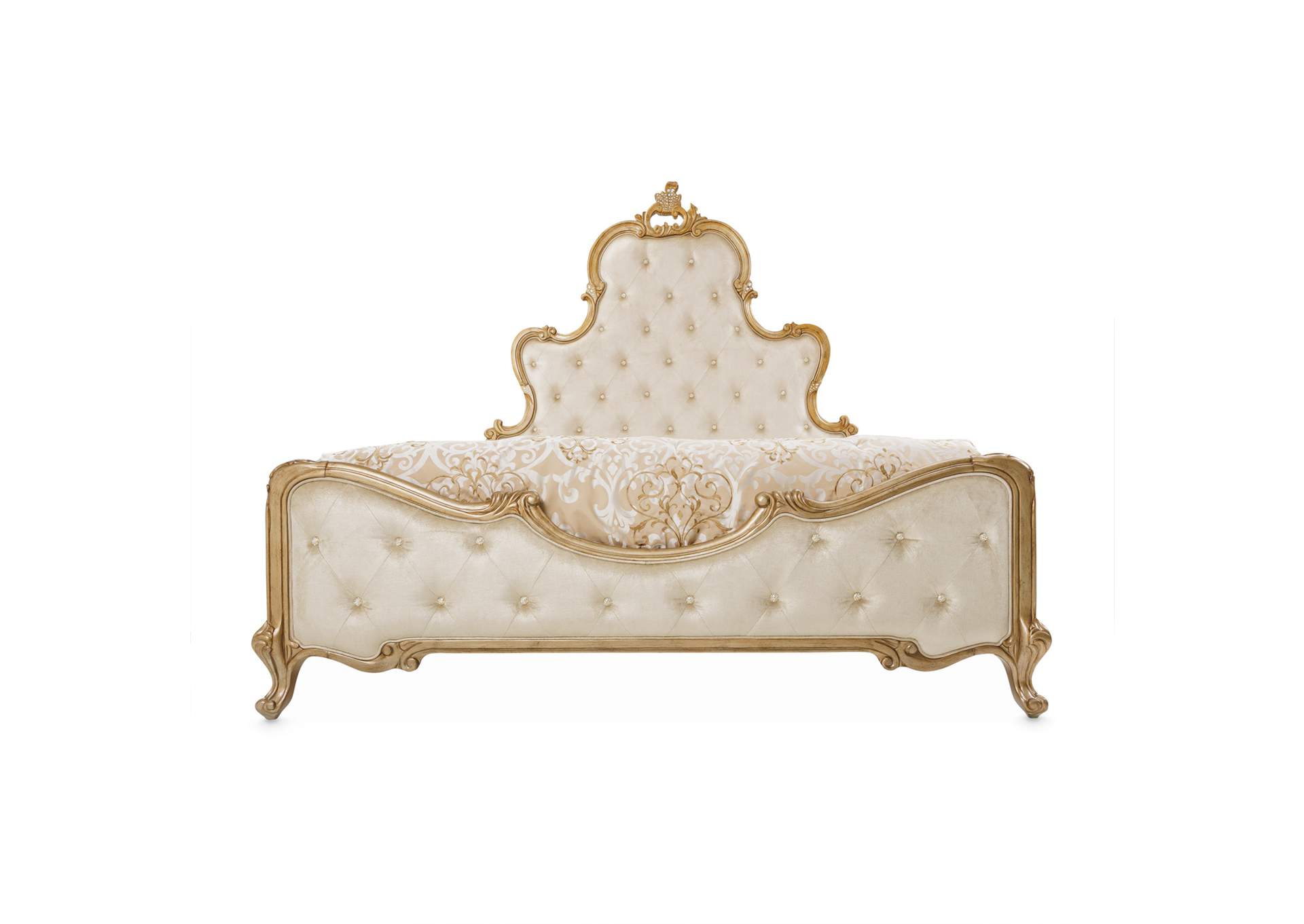 Platine de Royale California King Panel Bed - Antique Platinum image 6