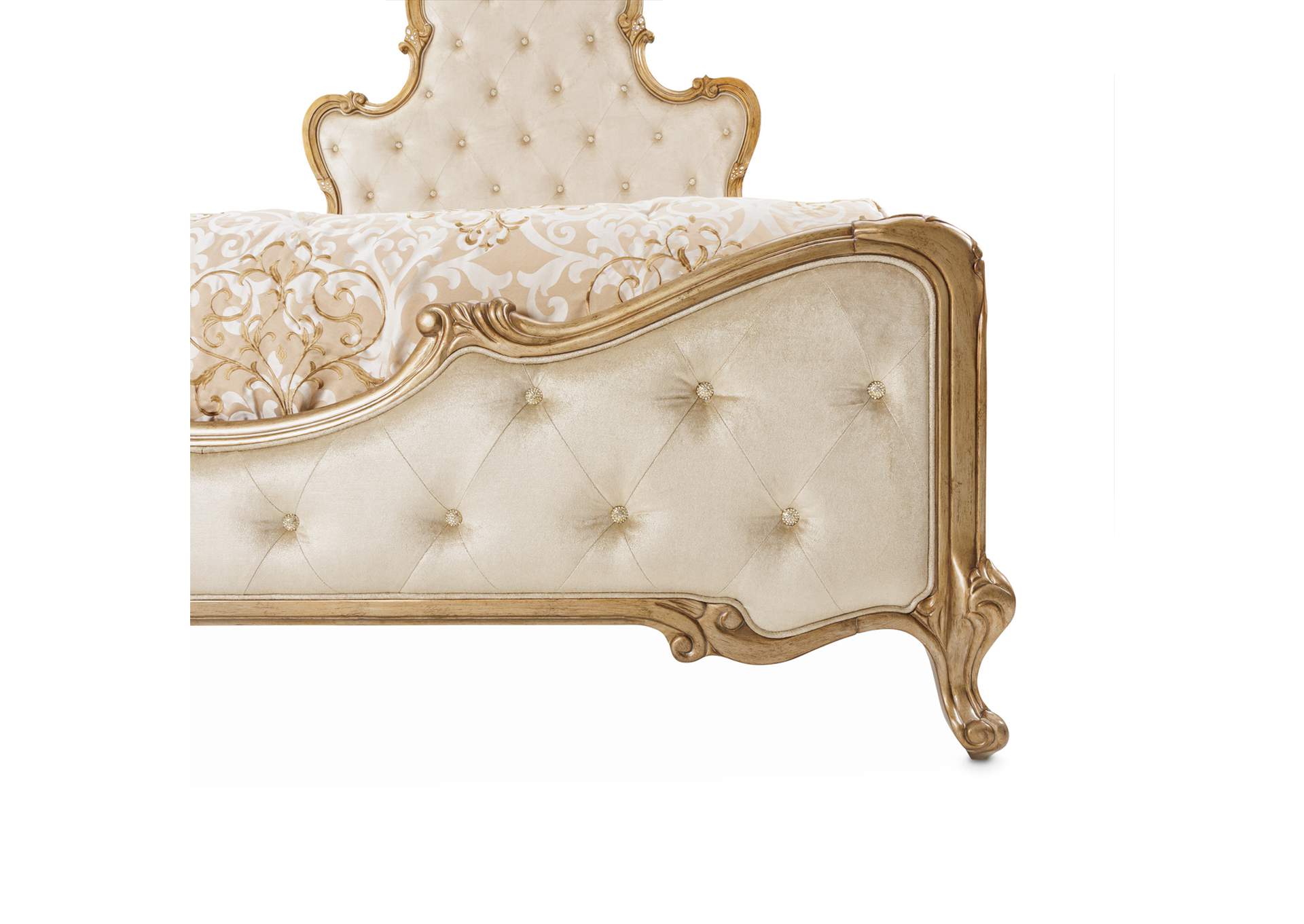 Platine de Royale California King Panel Bed - Antique Platinum image 7