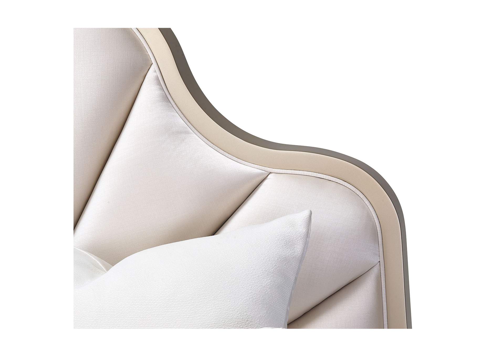 Malibu Crest California King Scalloped Panel Bed - Chardonnay image 5
