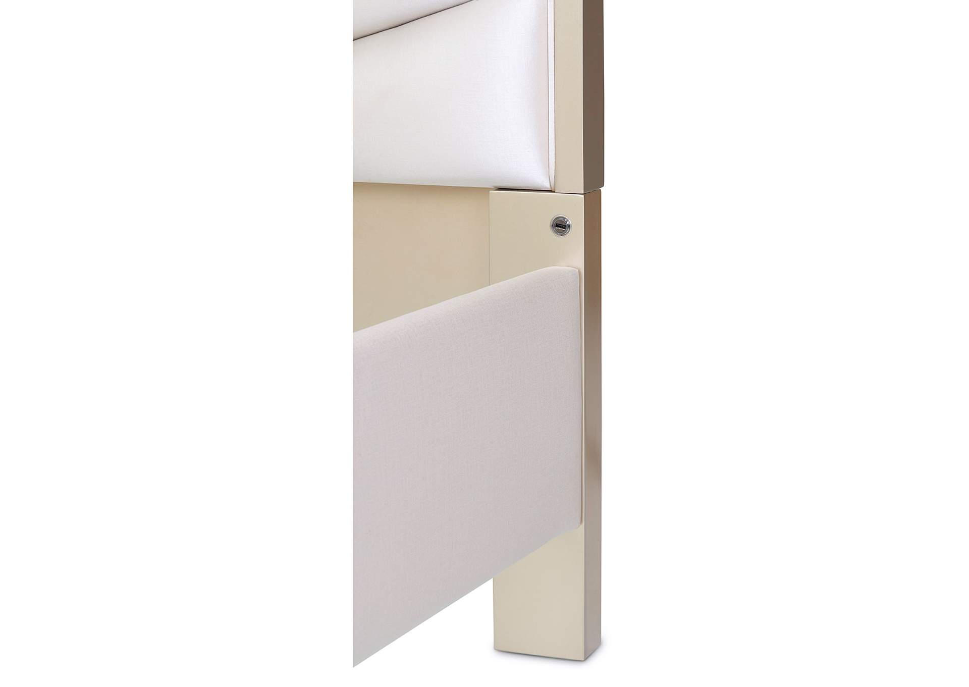 Malibu Crest California King Scalloped Panel Bed - Chardonnay image 7