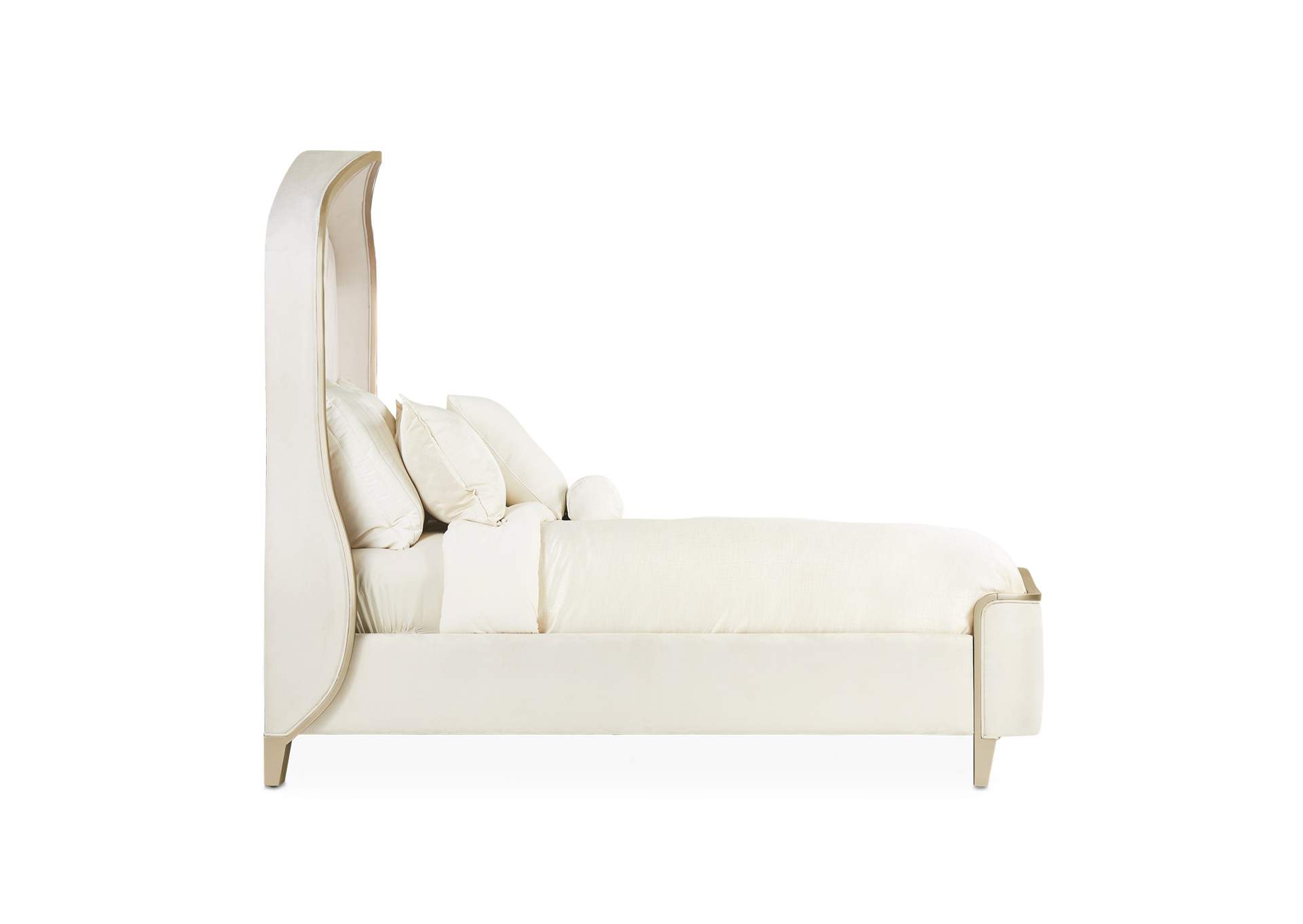 Malibu Crest California King Curved Panel Bed - Chardonnay image 4