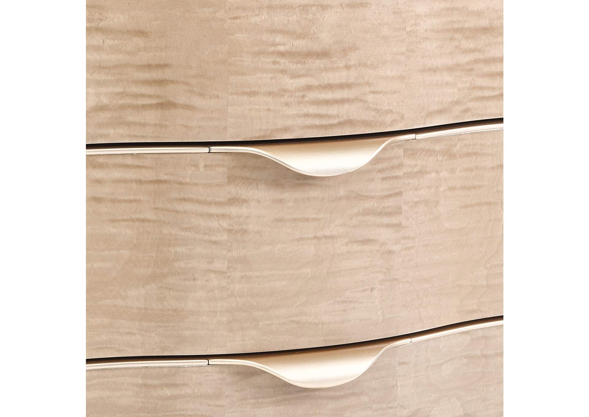 Malibu Crest 3-Drawer Nightstand - Blush