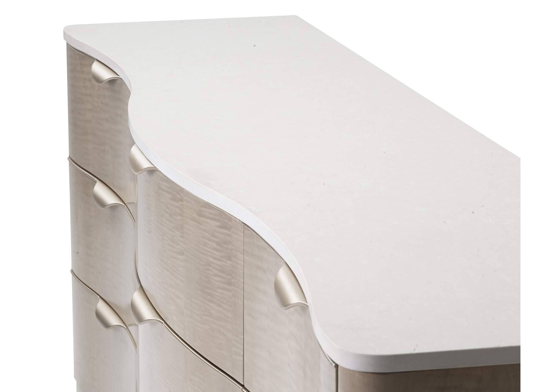 Malibu Crest Dresser with Mirror - Blush