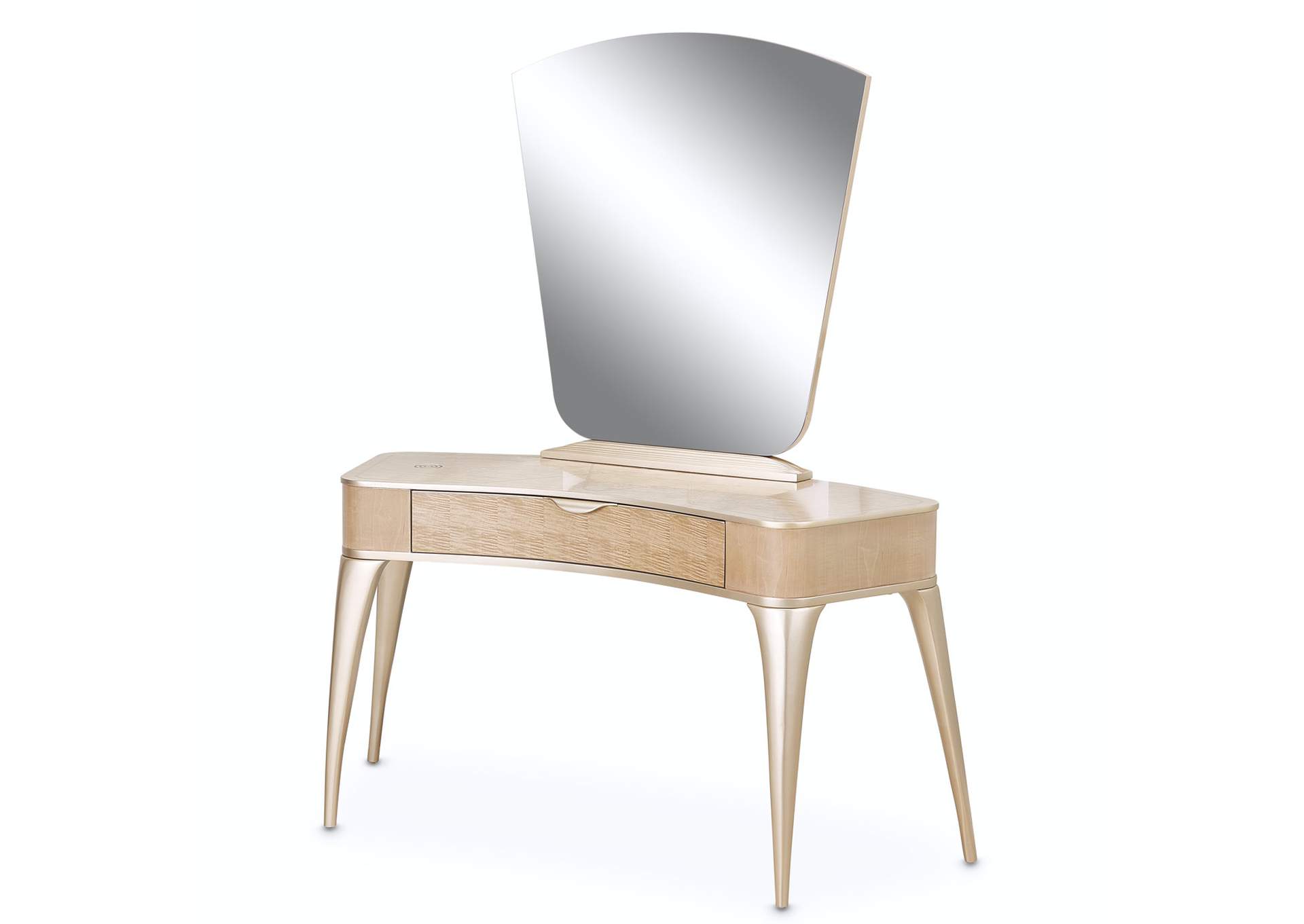 Malibu Crest Vanity and Writing Desk - Blush image 14