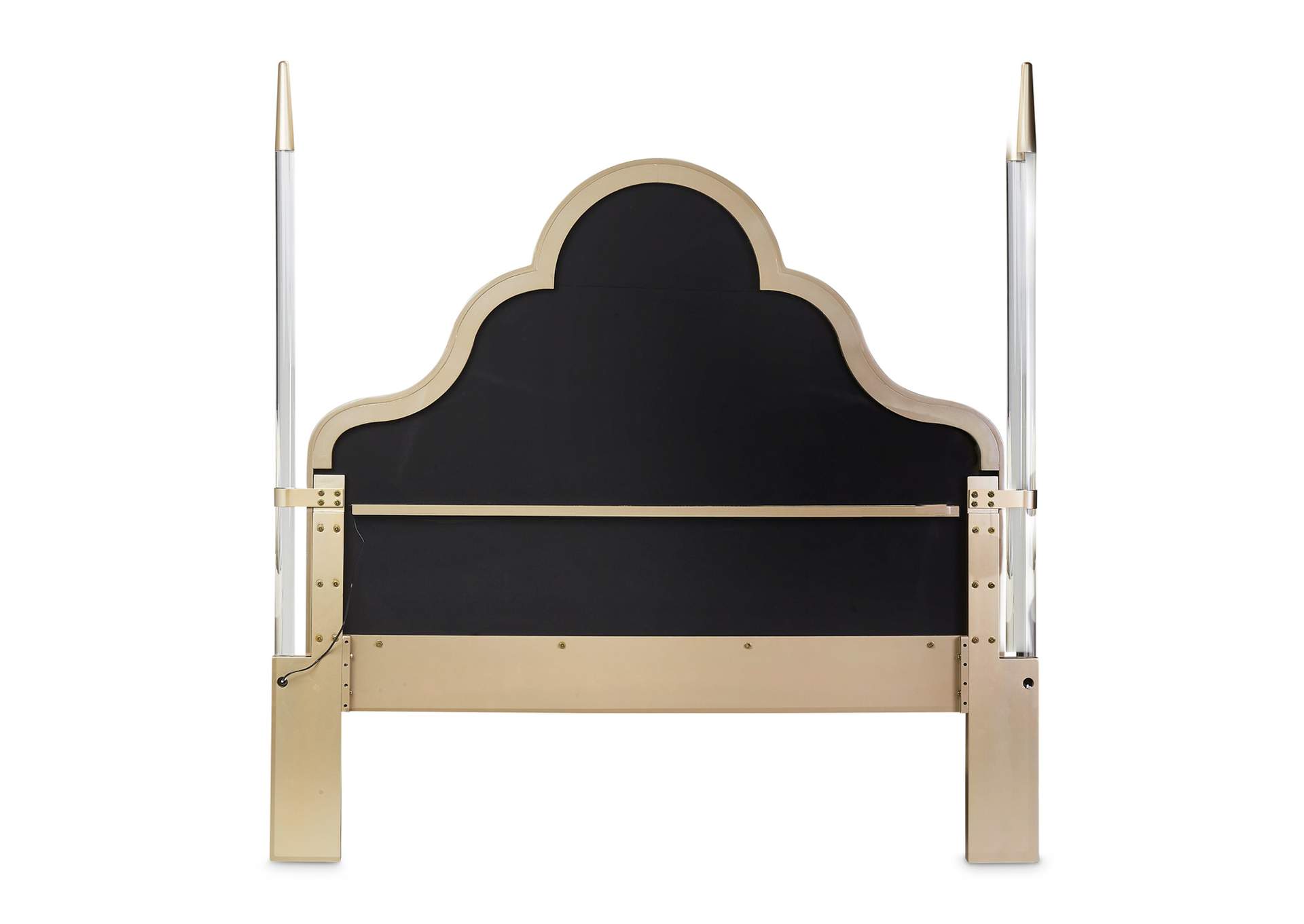 Malibu Crest California King Scalloped Poster Bed - Chardonnay image 5