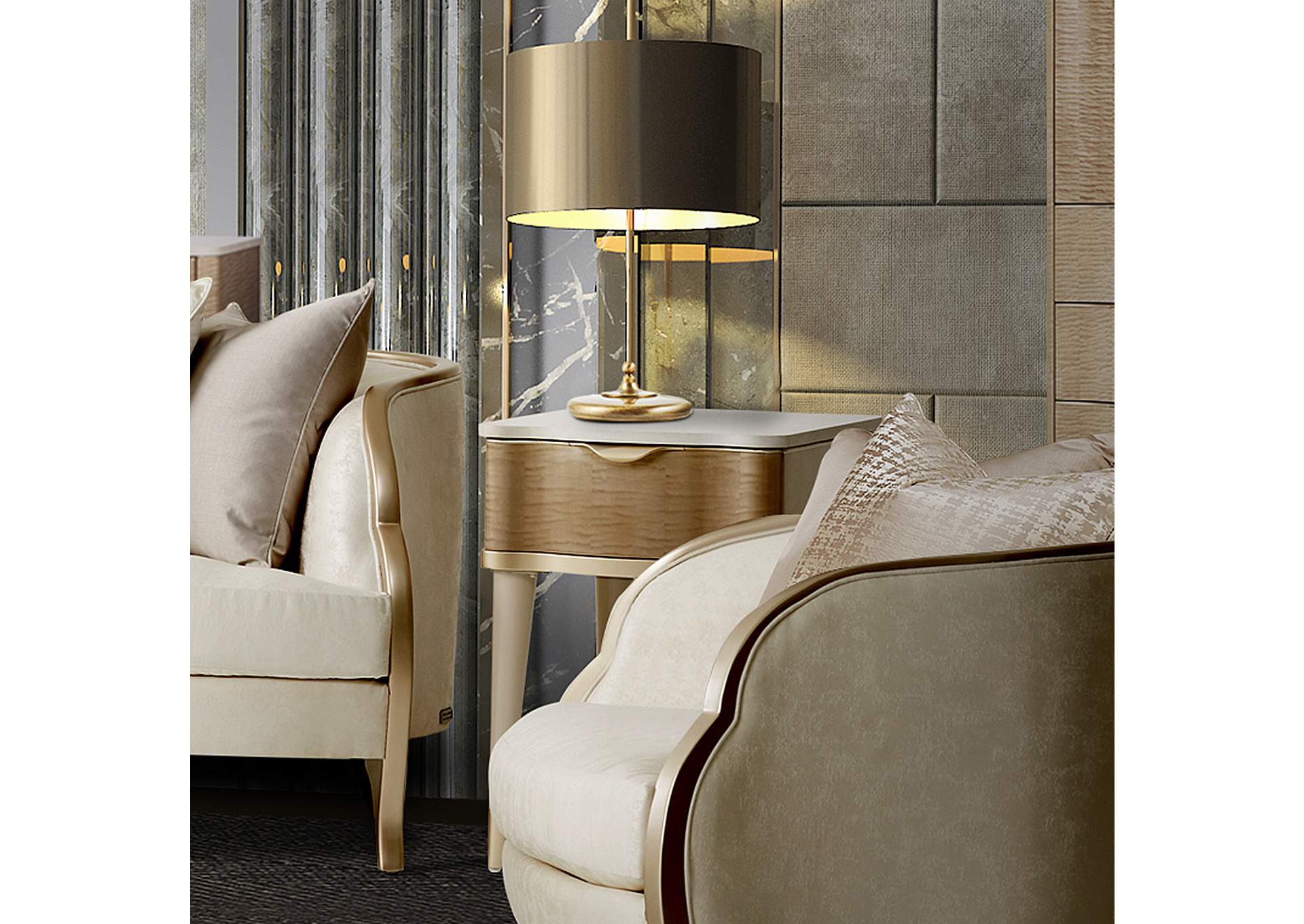 Malibu Crest End Table - Blush image 12