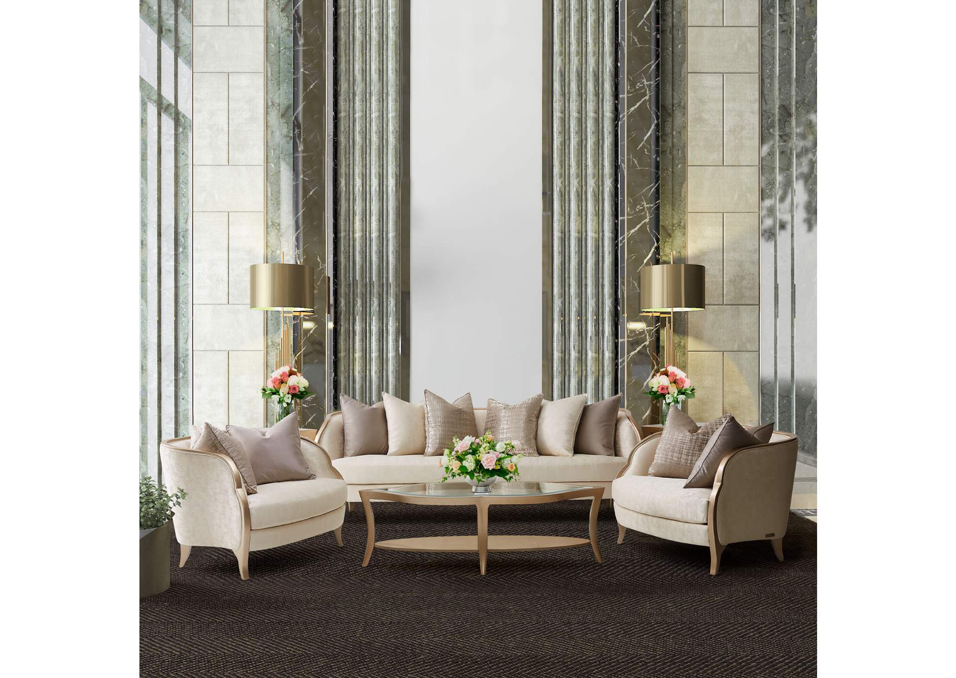 Malibu Crest Sofa - Cloud White and Chardonnay image 11