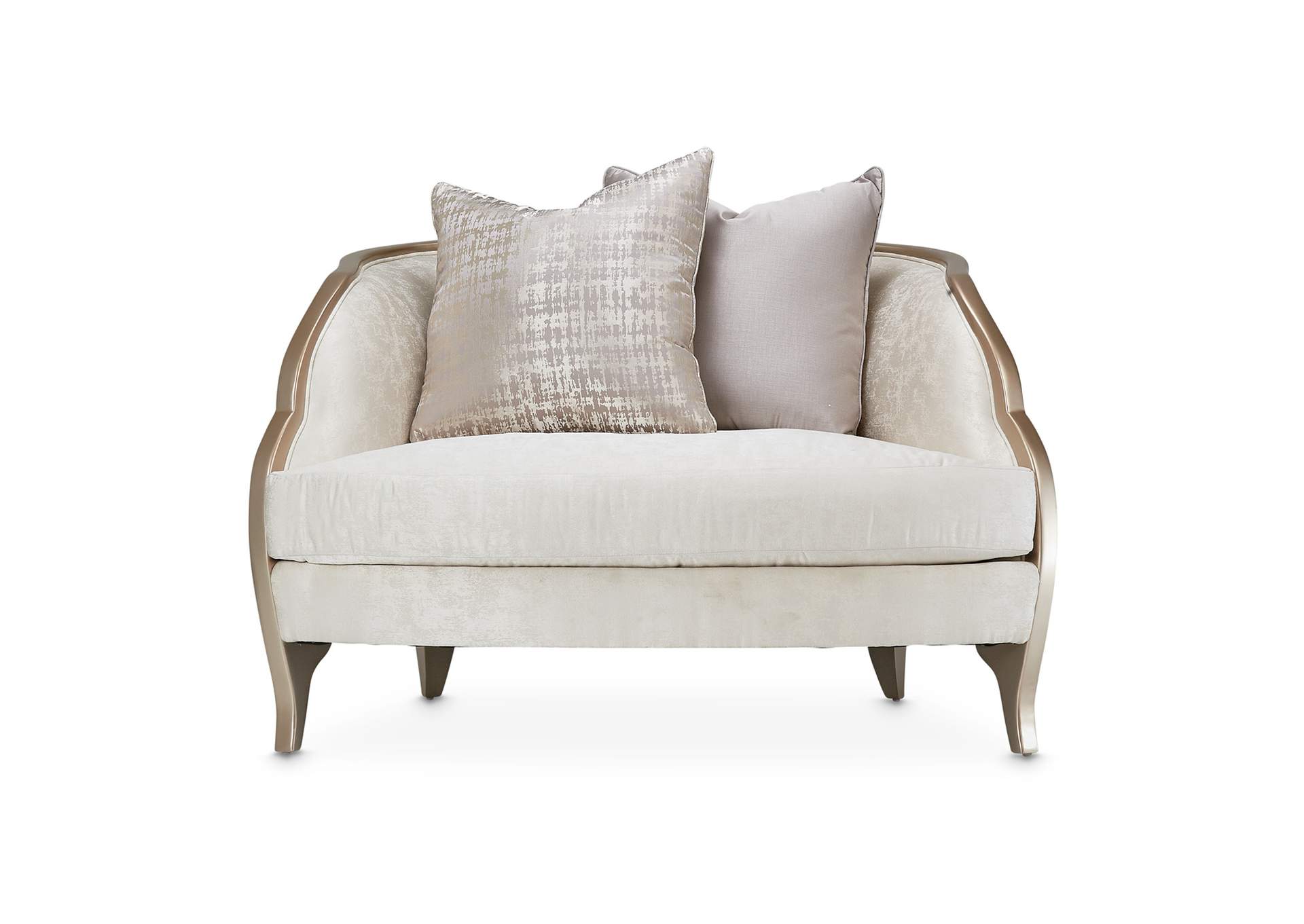 Malibu Crest Chair and Half - Cloud White and Chardonnay