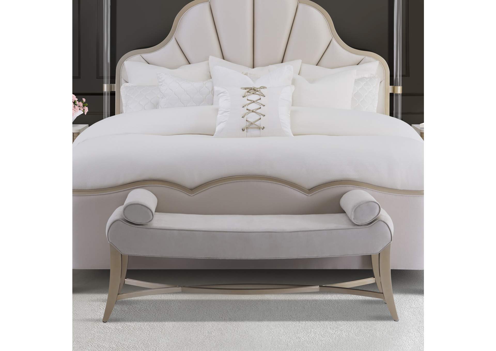 Malibu Crest Bed Bench - Chardonnay image 17