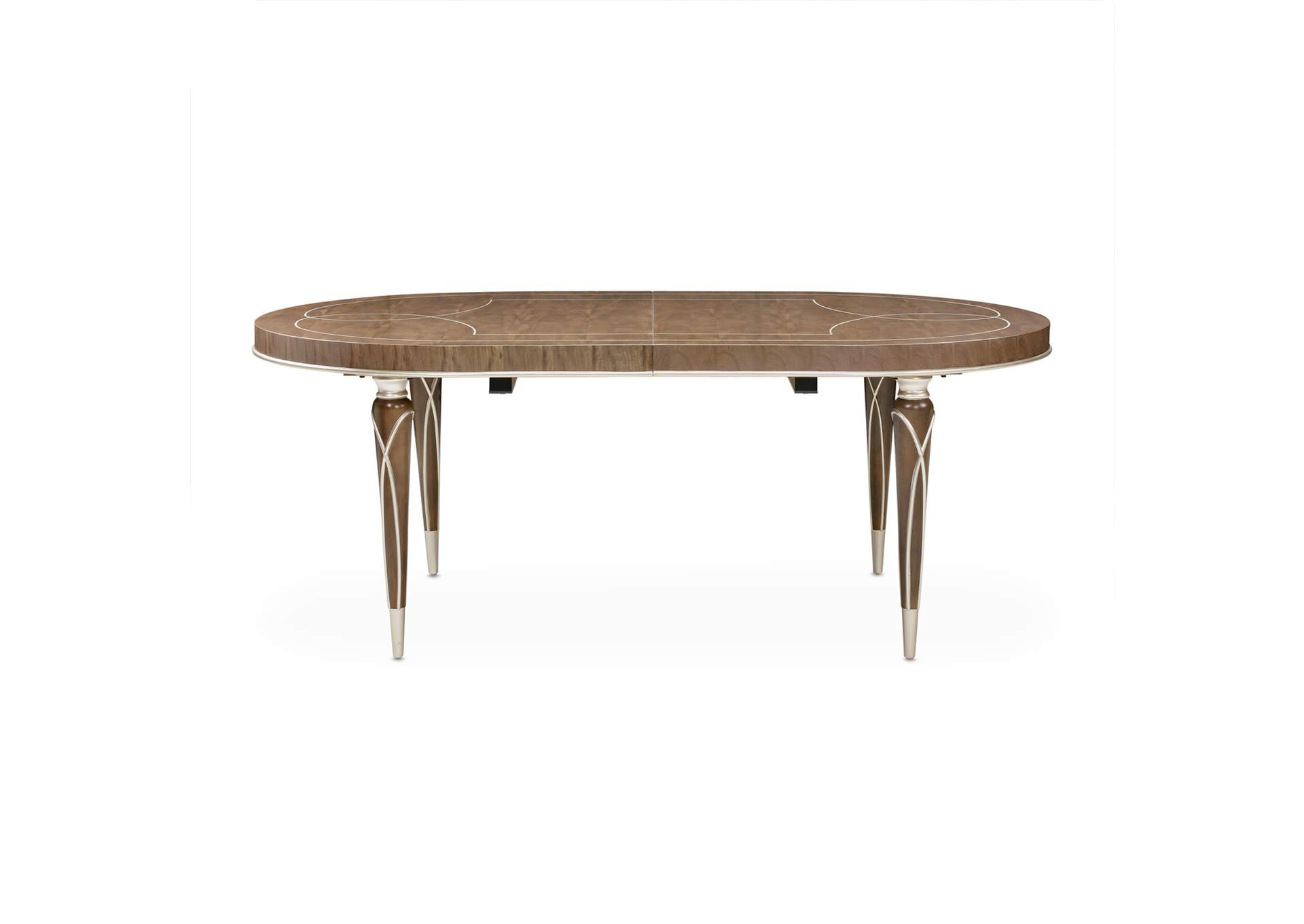 Villa Cherie Oval Dining Table - Hazelnut