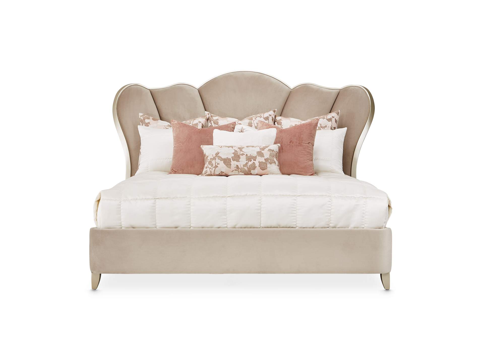 Villa cherie California King Channel Tufted Bed - Hazelnut image 3