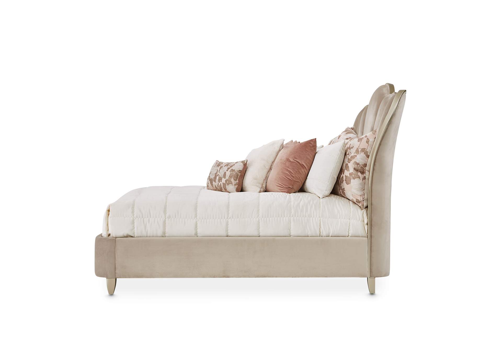 Villa cherie California King Channel Tufted Bed - Hazelnut image 5
