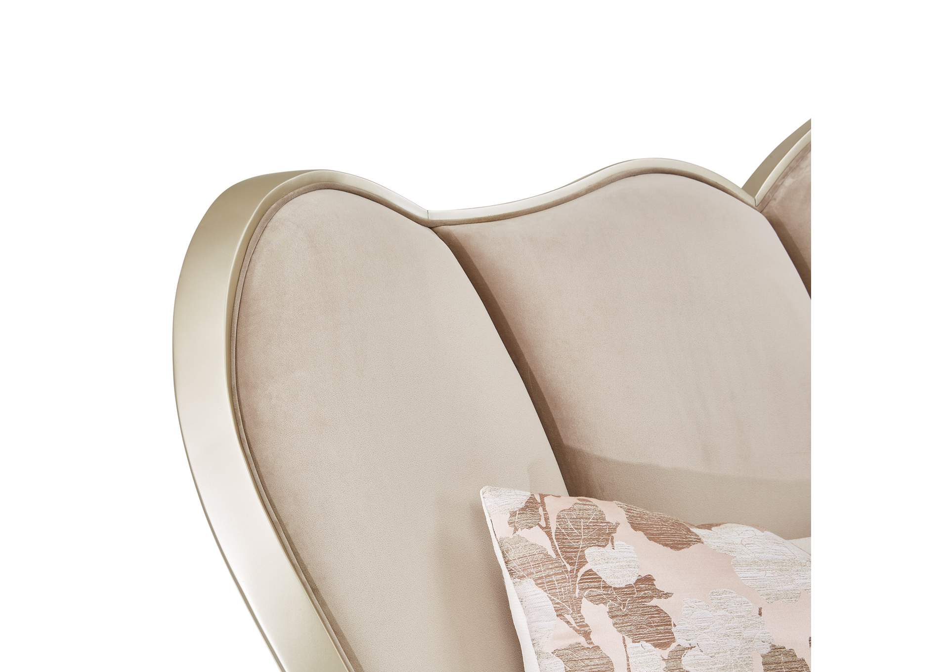 Villa cherie California King Channel Tufted Bed - Hazelnut image 7
